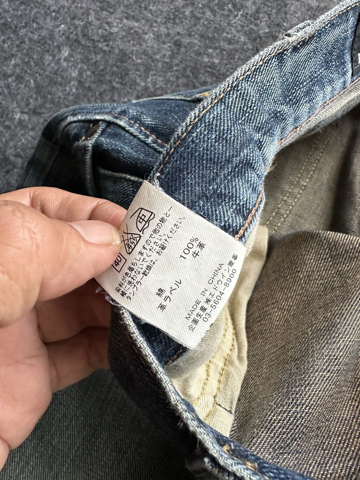 Lee Lee Riders Stone Washed Vintage Denim 29x32 D413 Size US 29 - 19 Thumbnail