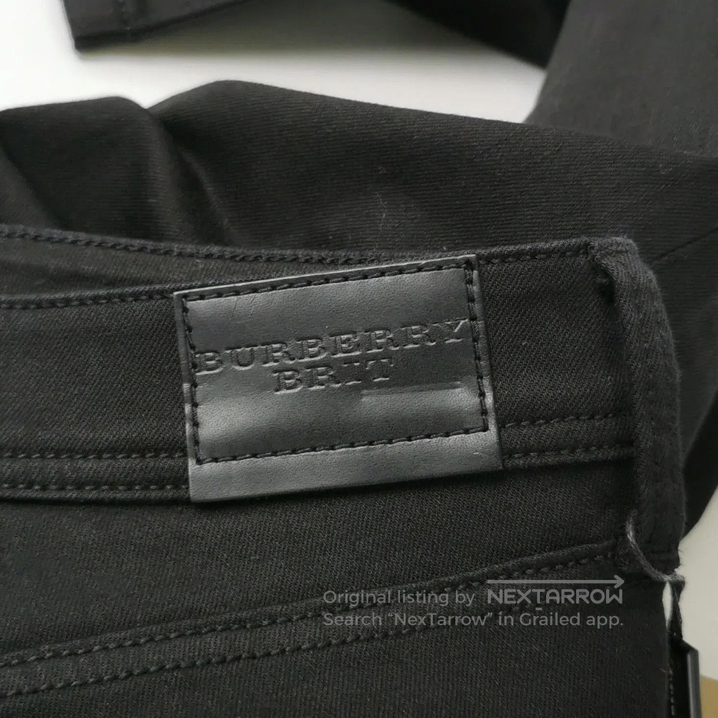 Burberry Burberry Logo Cotton Slim Fit Pants . Size US 27 - 3 Thumbnail