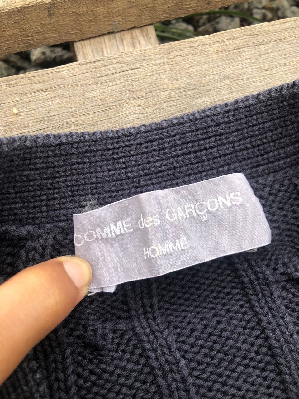 1990s CDG Comme Des Garcons Homme Cable Knit Sweater