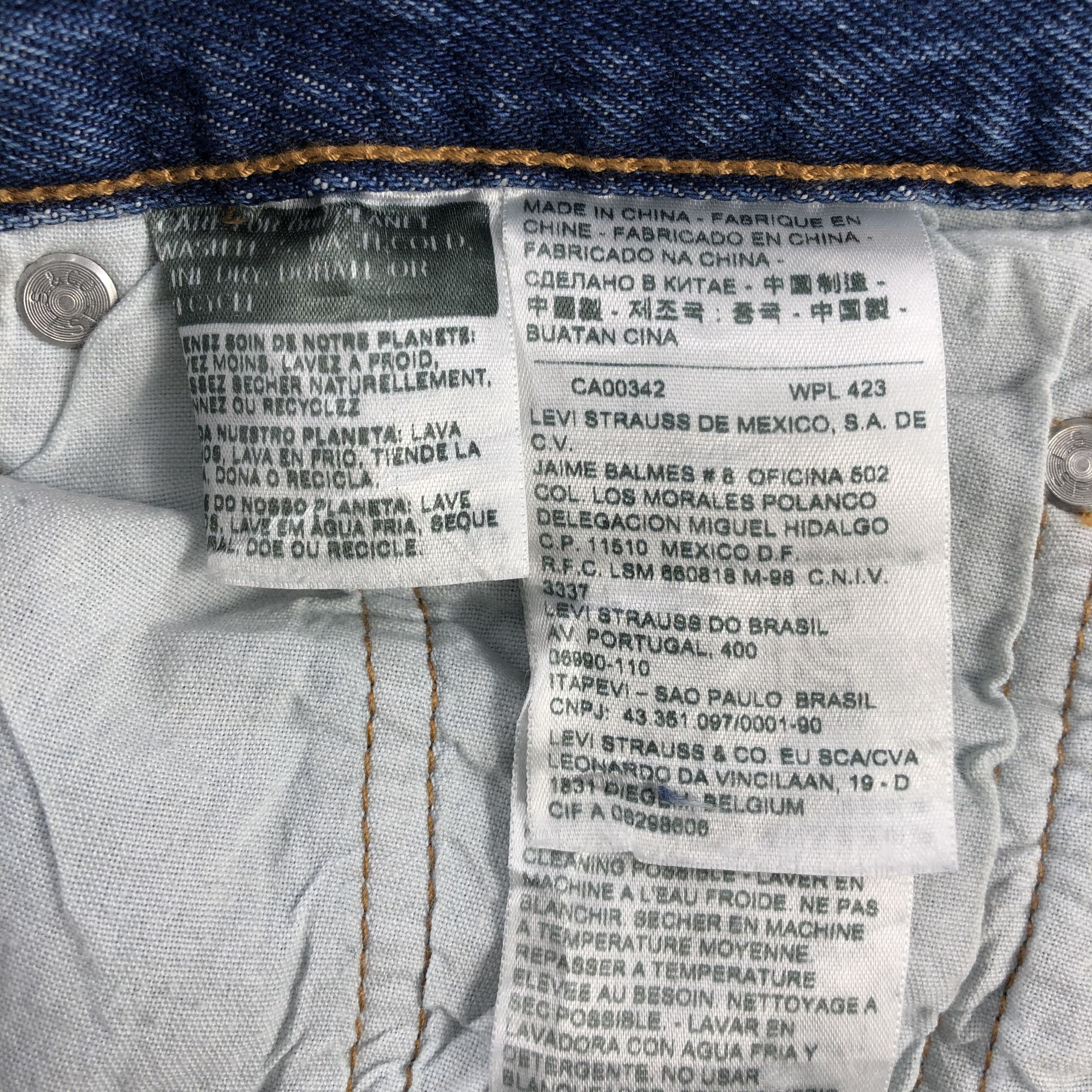 Levi's Levis 501 Jeans Distressed Denim KJ1012 Size US 28 / EU 44 - 11 Thumbnail