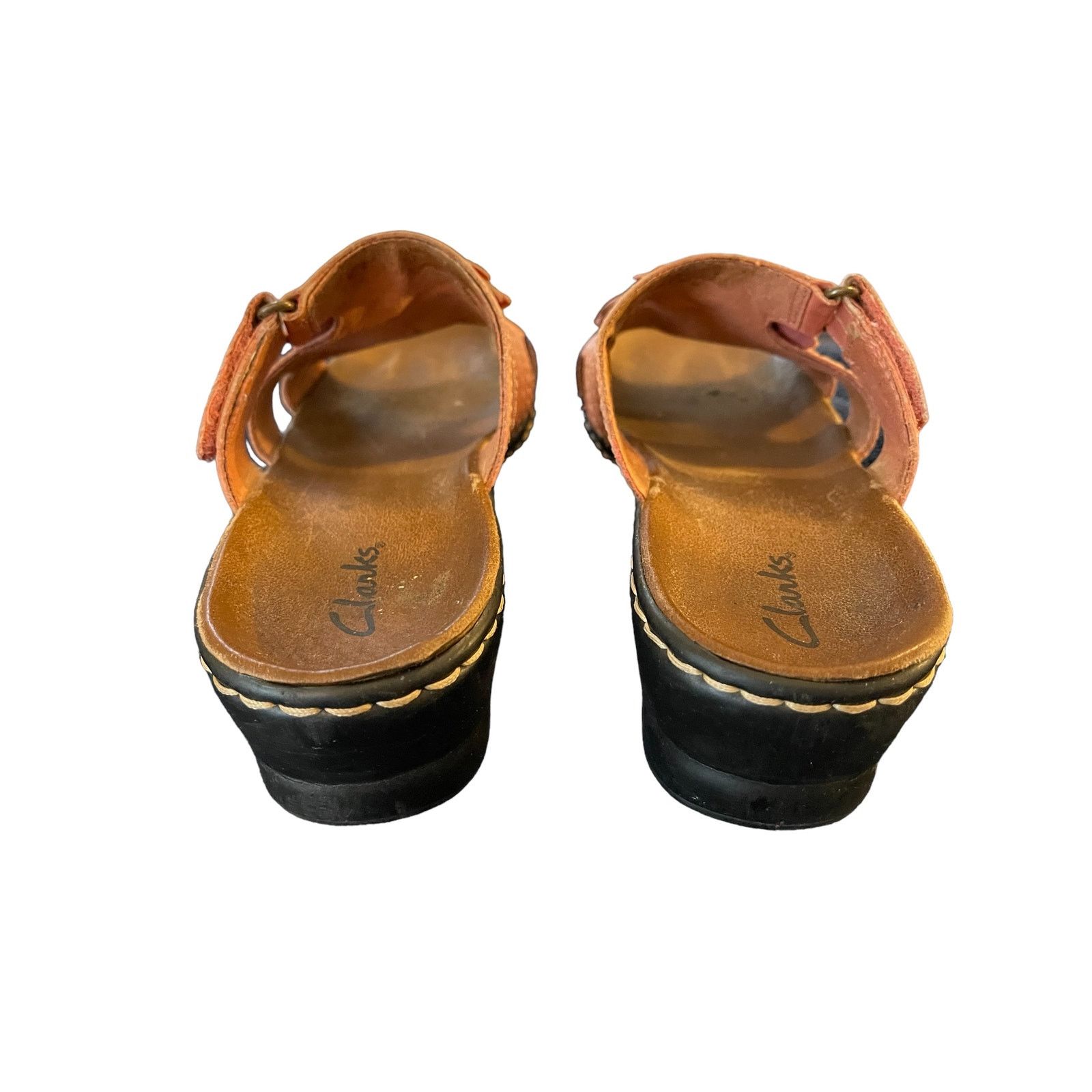 Clarks Clarks Pink Sandals Shoes Flats Leather Slip Ons Size 6 M Size US 6 / IT 36 - 5 Thumbnail