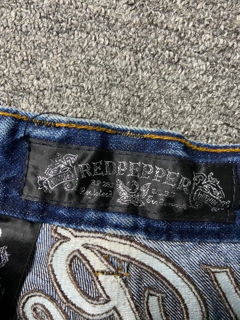Japanese Brand 🔥Vintage RED PEPPER Distressed Denim Jeans🔥 (136) Size US 34 / EU 50 - 10 Thumbnail