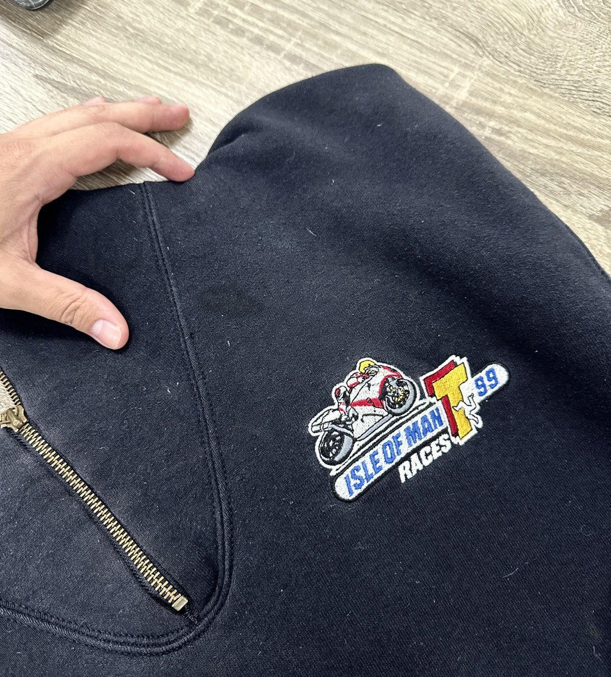 Vintage Vintage 90s Racing Isle of Man races 1999 zip up sweatshirt Size US XXL / EU 58 / 5 - 7 Thumbnail