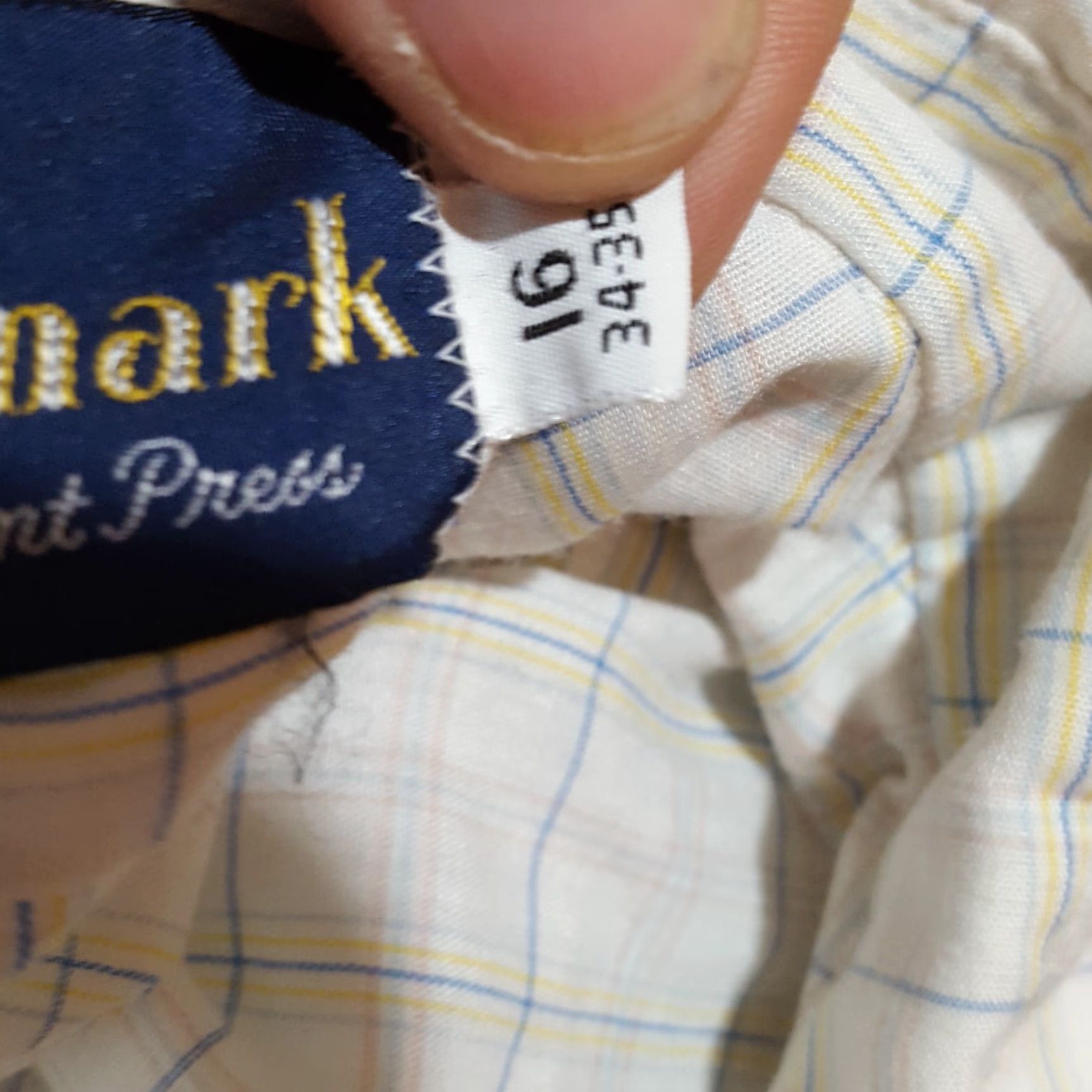 Vintage VINTAGE 80s Hallmark Checked Lightweight Button-Up Shirt Mens Medium White Collared Regular Fit Preppy Retro Size US M / EU 48-50 / 2 - 6 Thumbnail