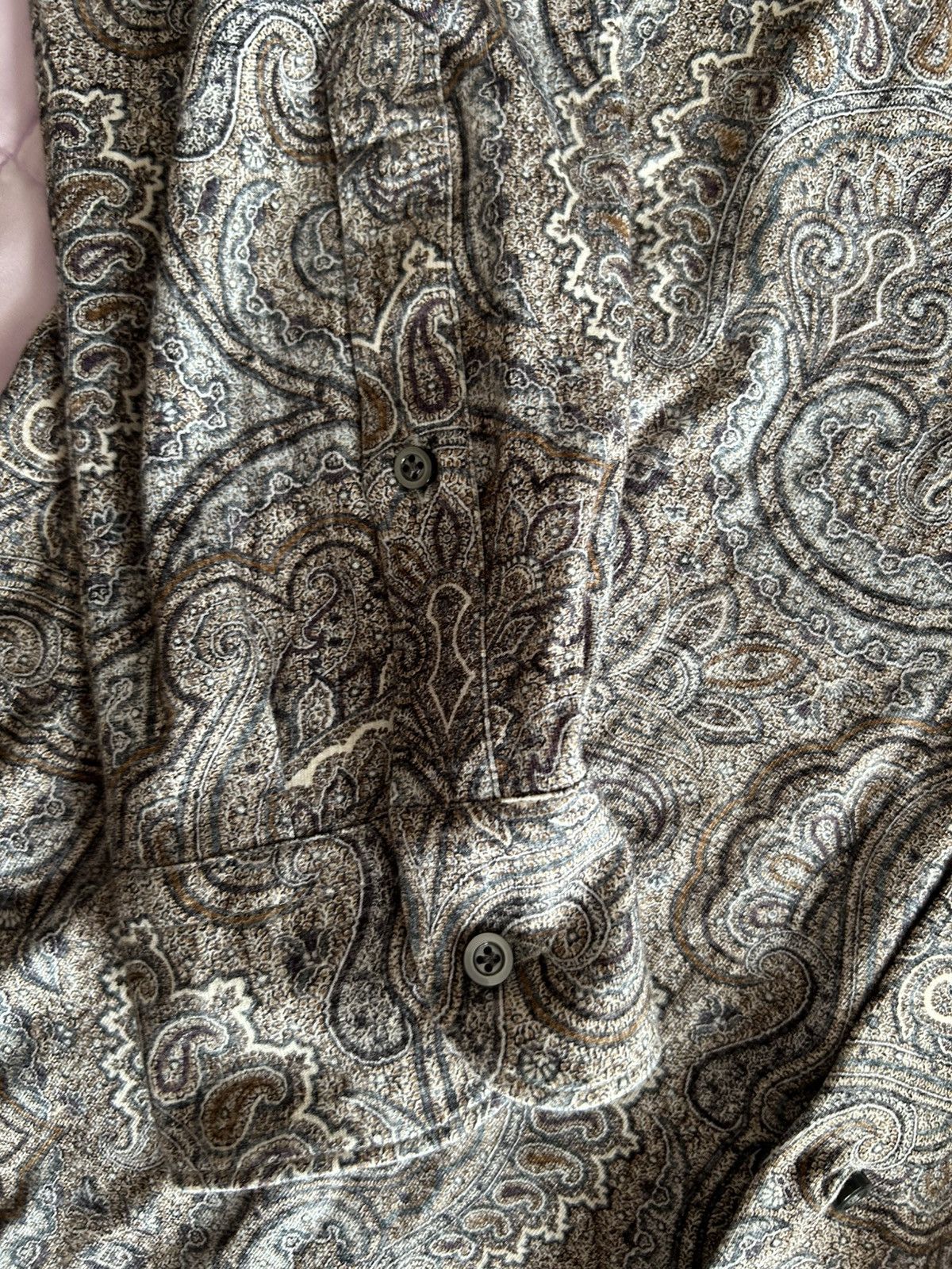 Other Emanuel Berg Luxury Paisley Button Down Shirt Sz L $298MSRP Size US L / EU 52-54 / 3 - 5 Thumbnail