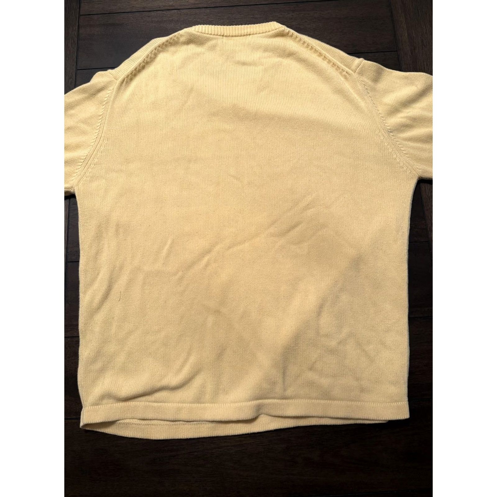 Nautica Nautica Sweater Mens Medium Yellow V-Neck Cotton Pullover Striped Classic Style Size US M / EU 48-50 / 2 - 5 Thumbnail