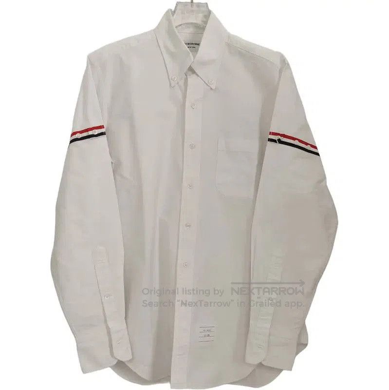 Thom Browne Thom Browne White Cotton Women's Shirt . Size L / US 10 / IT 46 - 1 Thumbnail