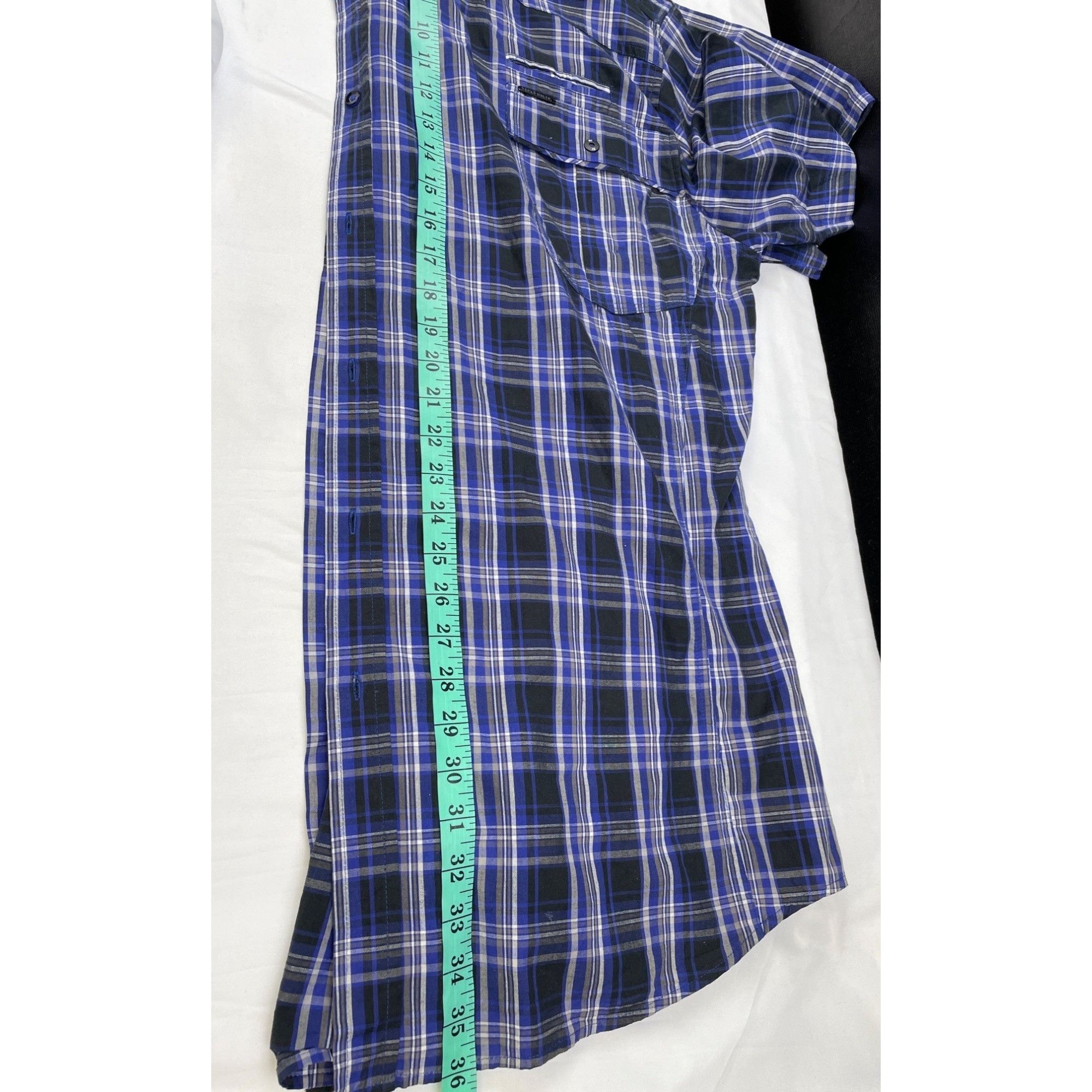 Other Ecko Ltd Men's Blue Checkered Short Sleeve Button up Size 3x Size US XXL / EU 58 / 5 - 11 Thumbnail