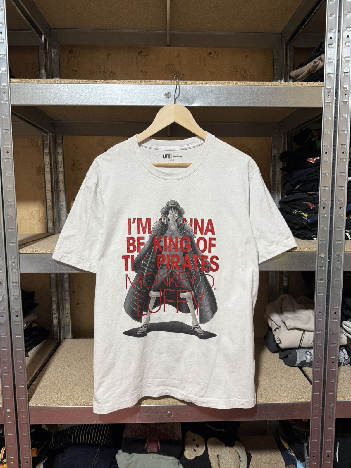 Anime × Japanese Brand × Uniqlo Uniqlo One Piece Luffy Anima Japanese T-Shirt Y2K Hype Size US L / EU 52-54 / 3 - 1 Thumbnail