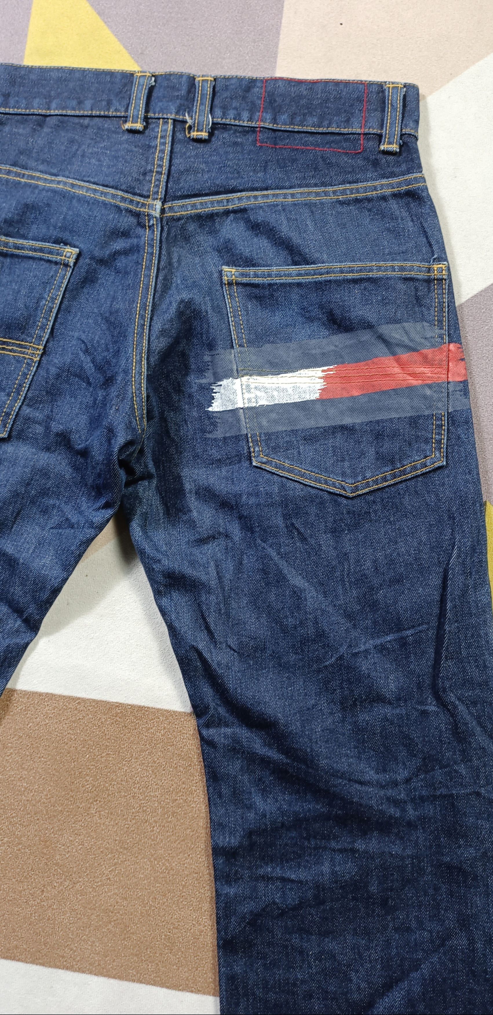 If Six Was Nine × Tommy Hilfiger × Tommy Jeans Vintage💥 Tommy Hilfiger Big Flag Straight Cut Jeans Size US 30 / EU 46 - 4 Thumbnail