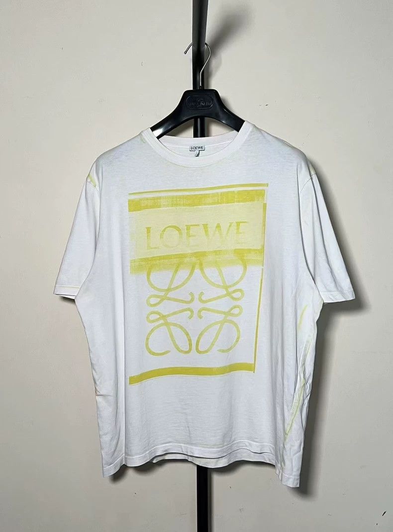 Loewe LOEWE White logo letter print copy effect logo short sleev Size M / US 6-8 / IT 42-44 - 1 Thumbnail
