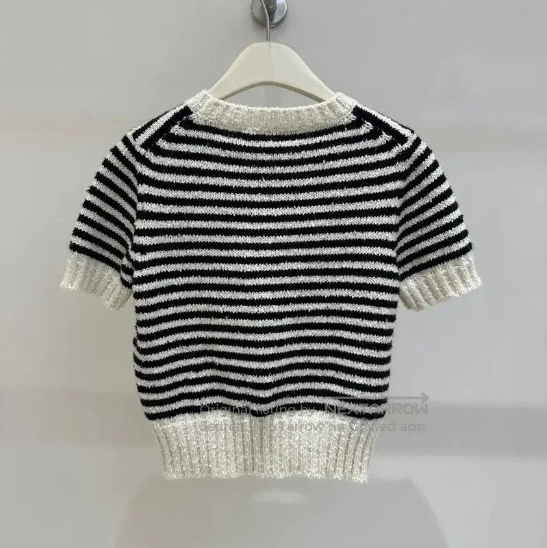 Dior Dior Striped Cotton Short Sleeve Top . Size S / US 4 / IT 40 - 5 Thumbnail