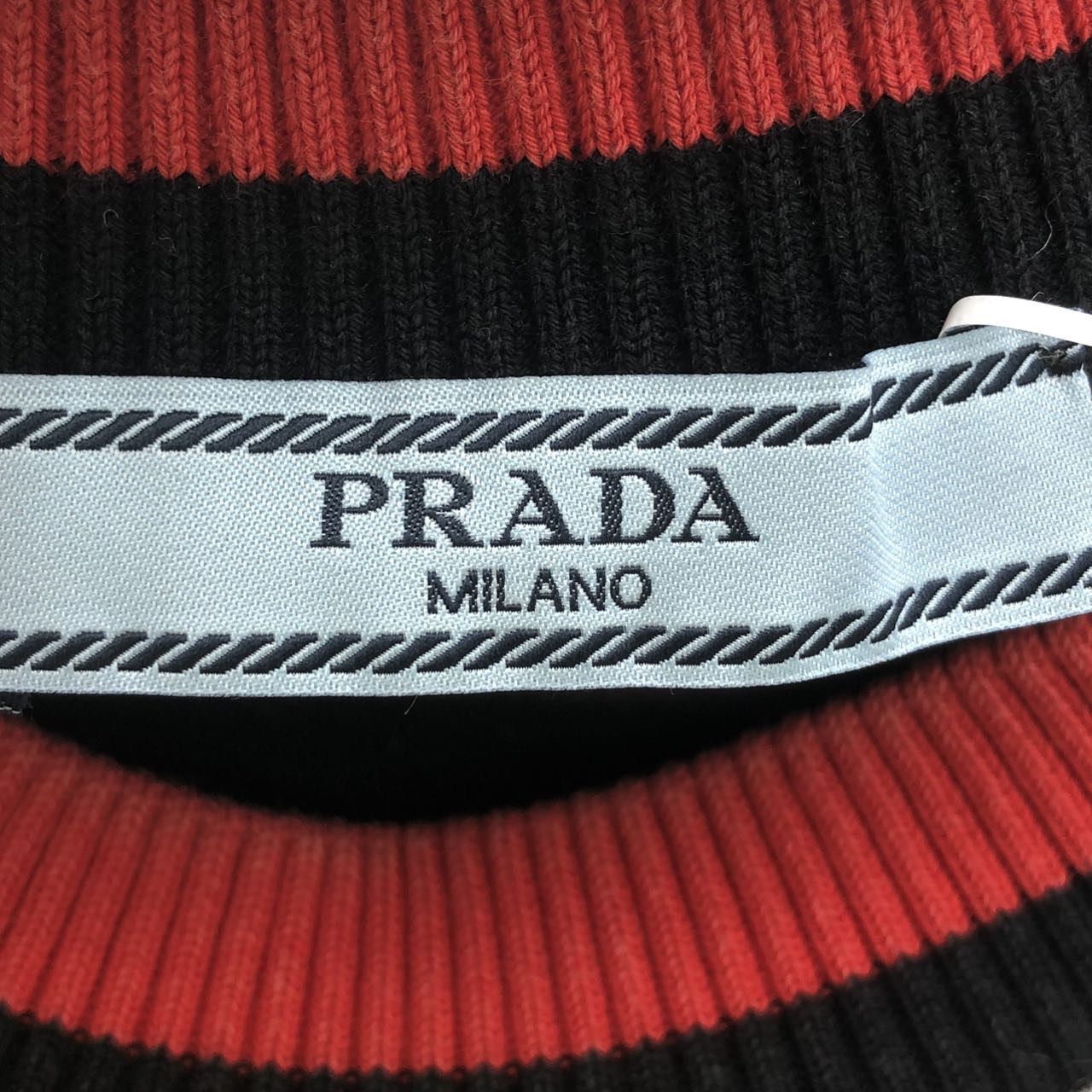 Prada Prada Striped Print Crew Neck Short Sleeve T-shirt K26WX Size XS / US 0-2 / IT 36-38 - 5 Thumbnail