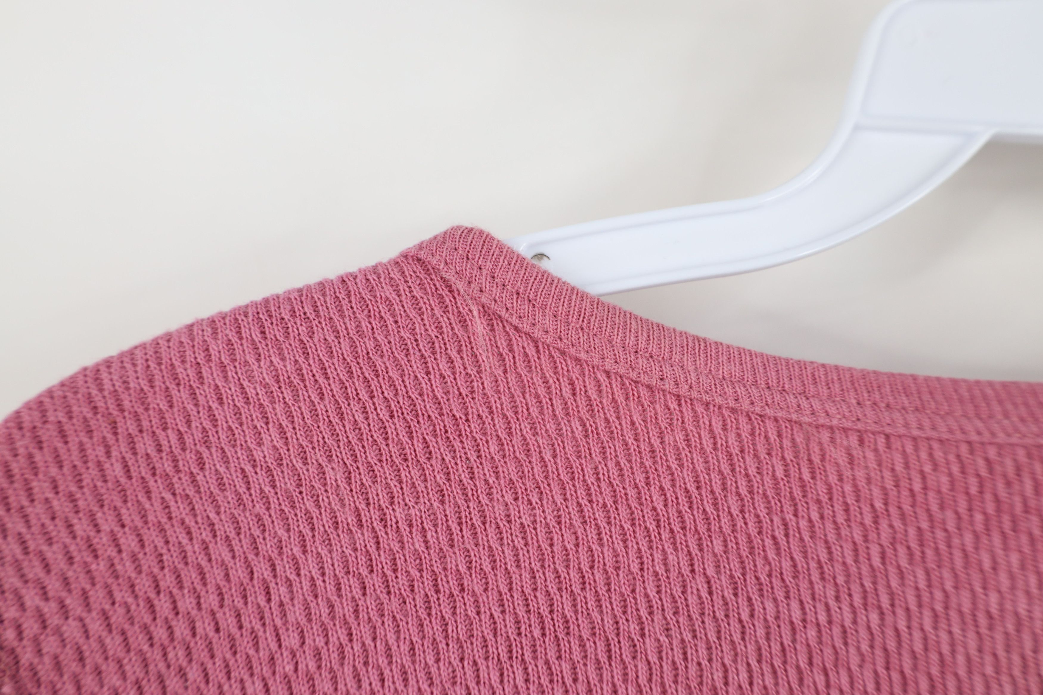 Vintage Vintage 90s Babydoll Flower Thermal Waffle Knit T-Shirt USA Size M / US 6-8 / IT 42-44 - 10 Thumbnail