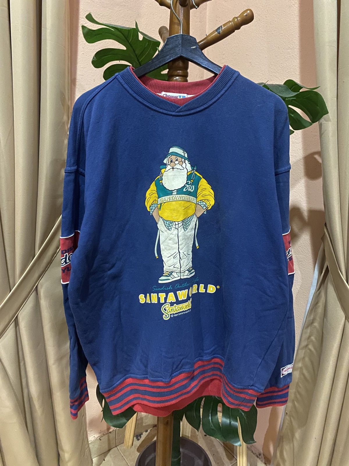 Vintage Vintage 1994 Santaworld Sweatshirt – Rare Swedish Design Size US XXL / EU 58 / 5 - 1 Thumbnail