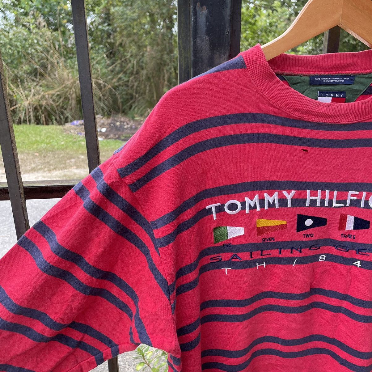 Tommy Hilfiger × Vintage 🔥Vintage Tommy Hilfiger Sailing Gear Striped Sweatshirts Size US M / EU 48-50 / 2 - 7 Thumbnail
