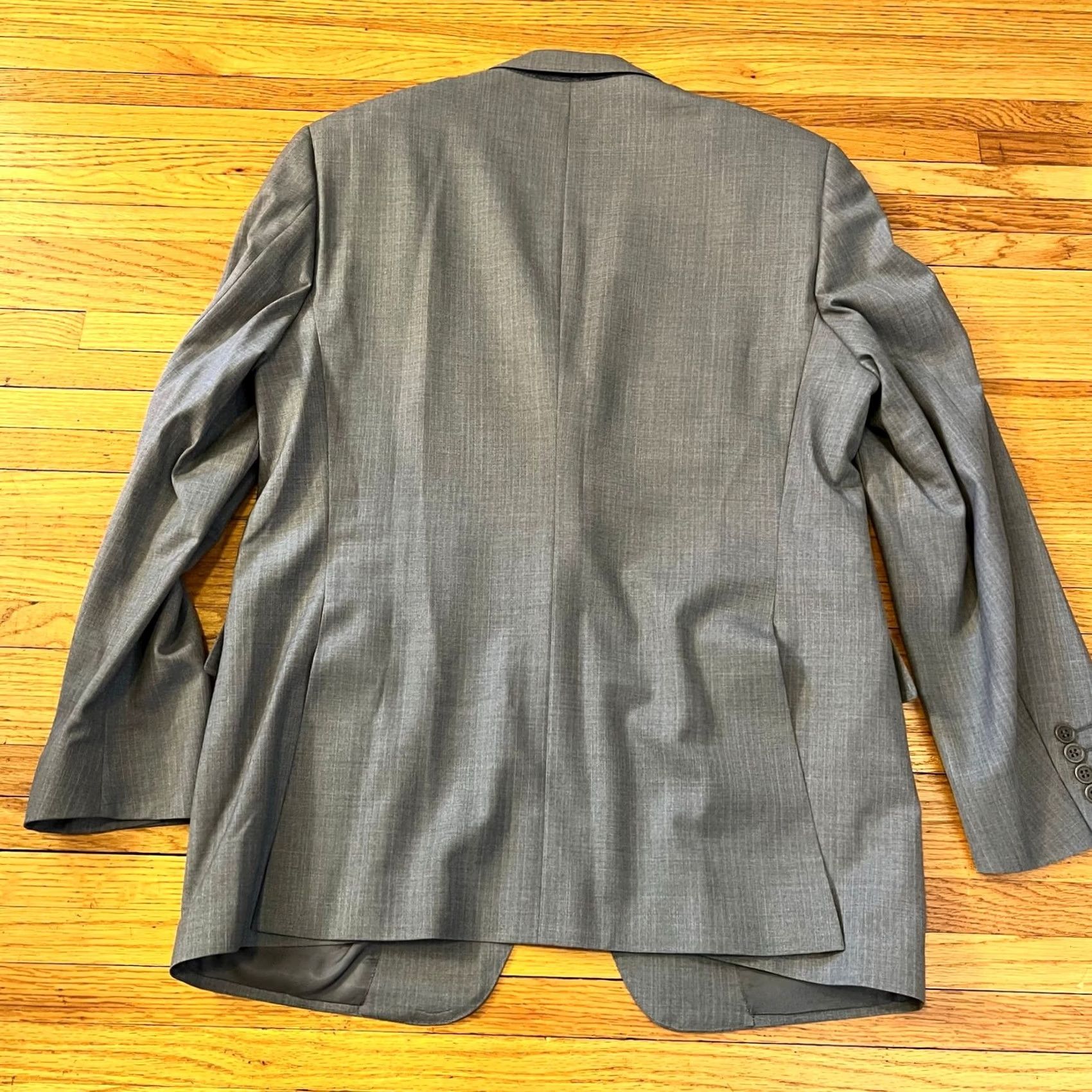 Kenzo ENZO Sport Coat Mens 42 Striped Two Button Double Vented Blazer Gray Coat Mens 42 Gray Enzo Blazer Sport Coat Size 42R - 4 Thumbnail
