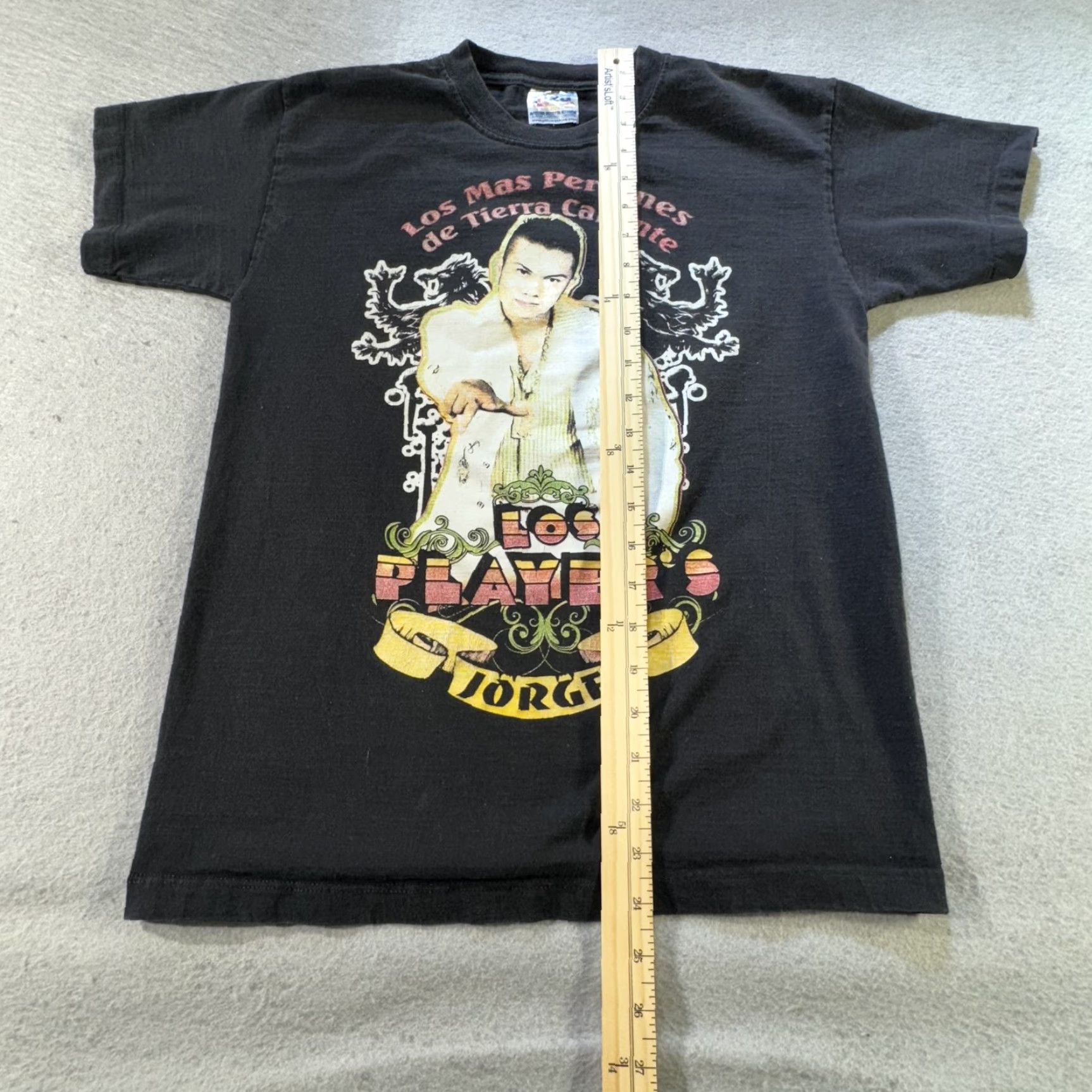 Vintage VINTAGE King Los Player's Shirt Mens Large Black 2000s Band Tee Mens Large Graphic Print Twoteam Back print Size US L / EU 52-54 / 3 - 6 Thumbnail