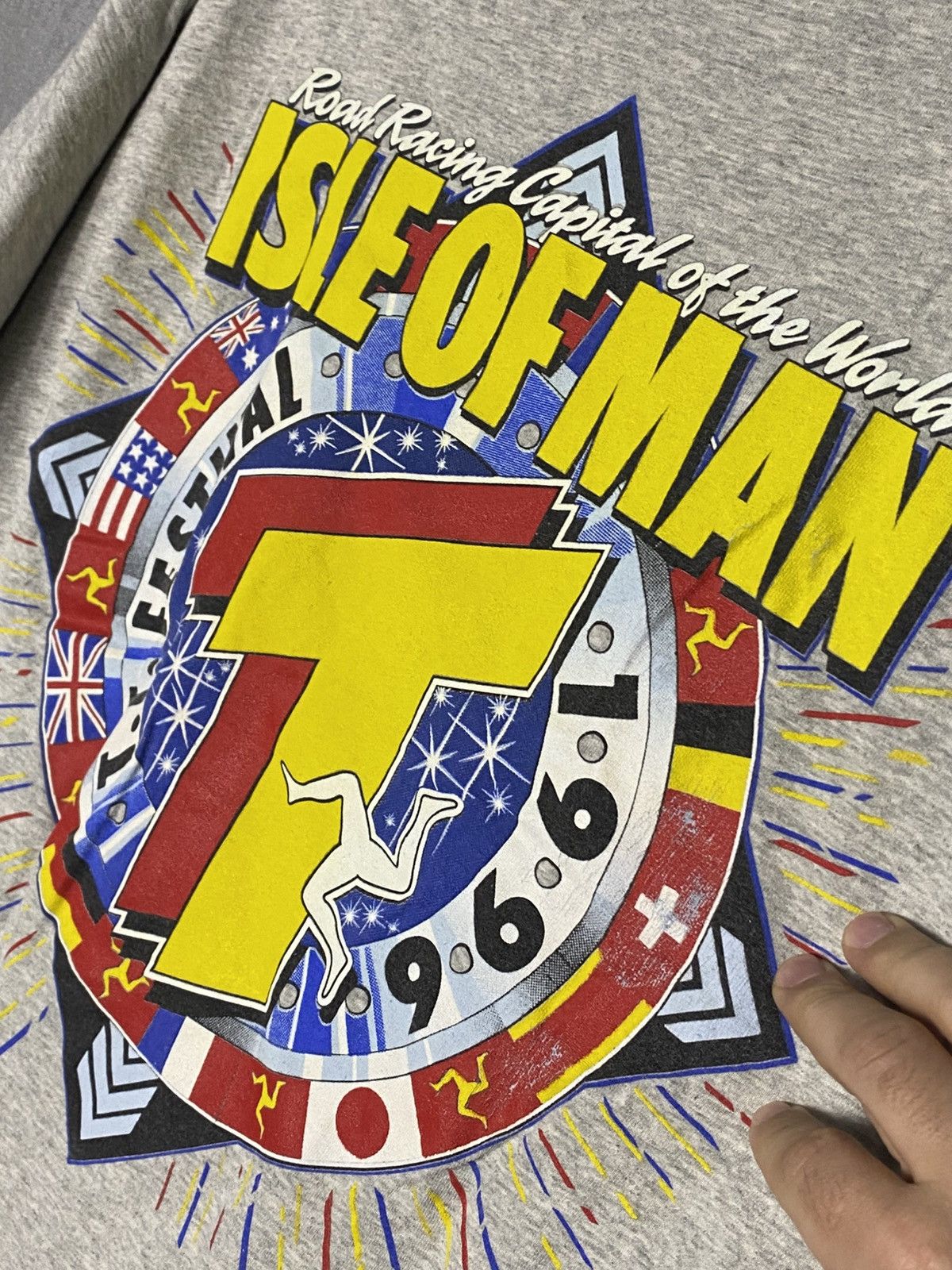 Other 1996 Vintage Isle Of Man Road Racing Moto T-shirt world Size US XL / EU 56 / 4 - 6 Thumbnail