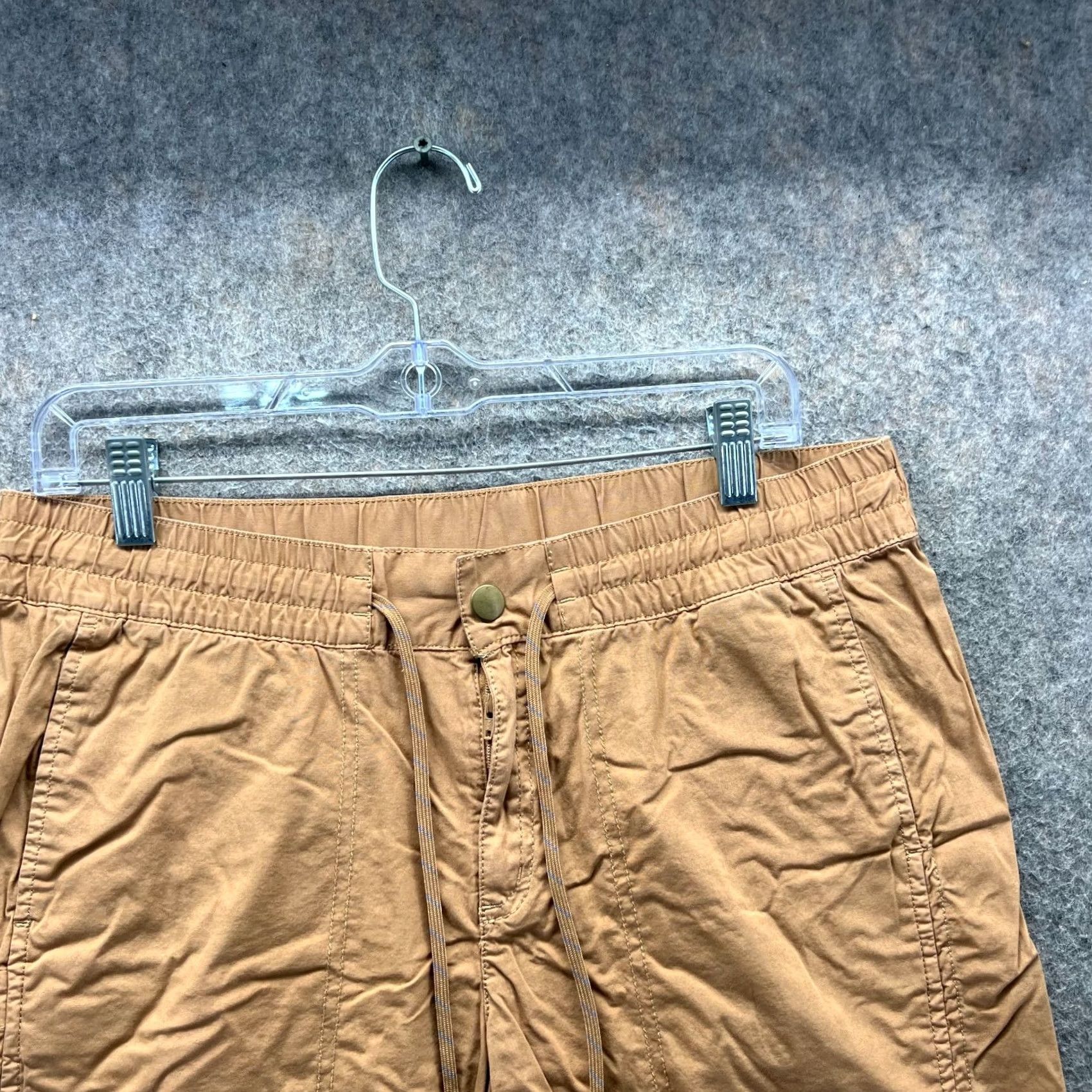 Vintage Columbia Shorts Women Medium Brown Cotton Drawstring UPF Outdoor Hiking Cargo Pocket Casual Summer Spring Fall Men/Women? Size 32" / US 10 / IT 46 - 7 Thumbnail