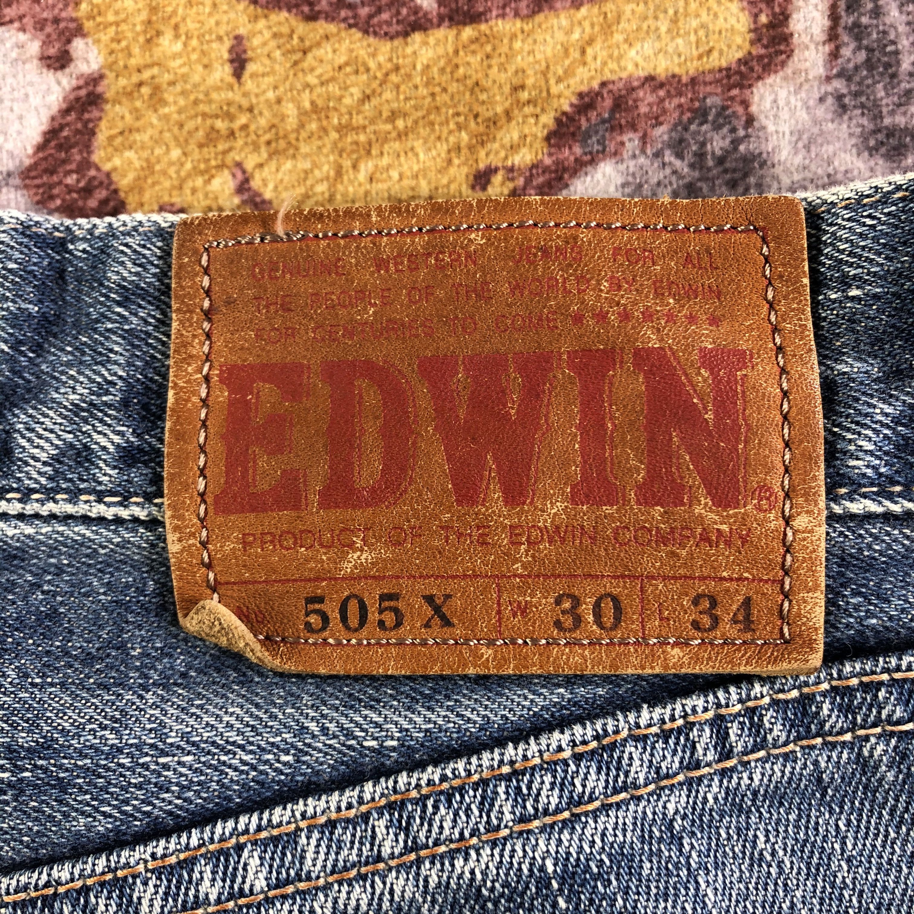 Edwin Vintage Blue Wash Edwin 505 Selvedge Jeans-JM3672 Size US 32 / EU 48 - 7 Thumbnail