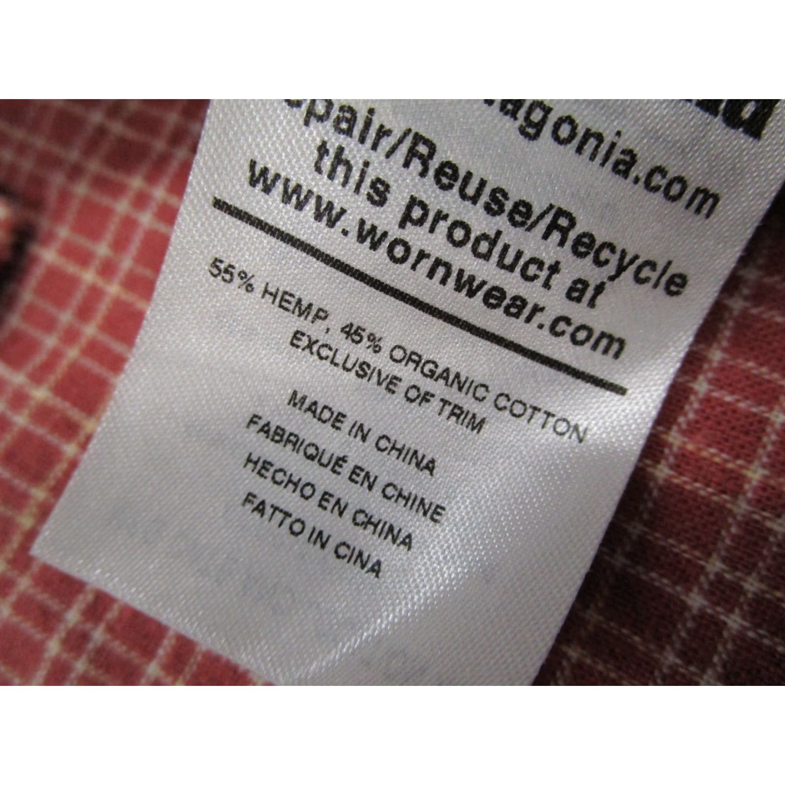 Patagonia PATAGONIA Shirt Mens XL Red Button-Up Back Step Organic Cotton Hemp Short Sleeve Geometric Vintage No Size US XL / EU 56 / 4 - 4 Thumbnail