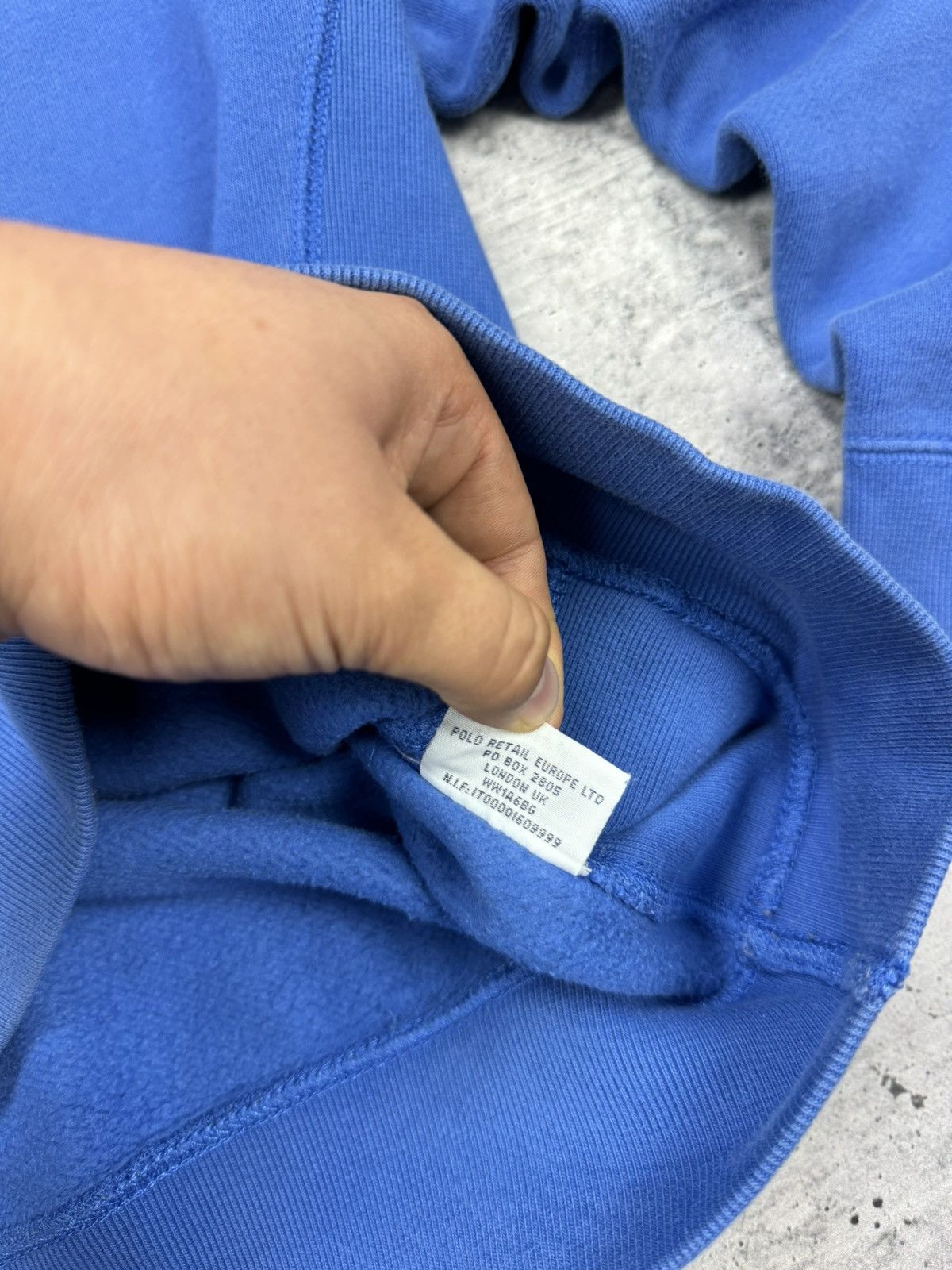 Polo Ralph Lauren × Vintage Vintage Ralph Lauren 90’s Y2K Style Blue American Sweatshirt Size US S / EU 44-46 / 1 - 11 Thumbnail