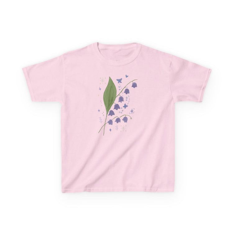 Other Pink Whimsical Lily of the Valley Print Baby Tee Size L / US 10 / IT 46 - 1 Thumbnail