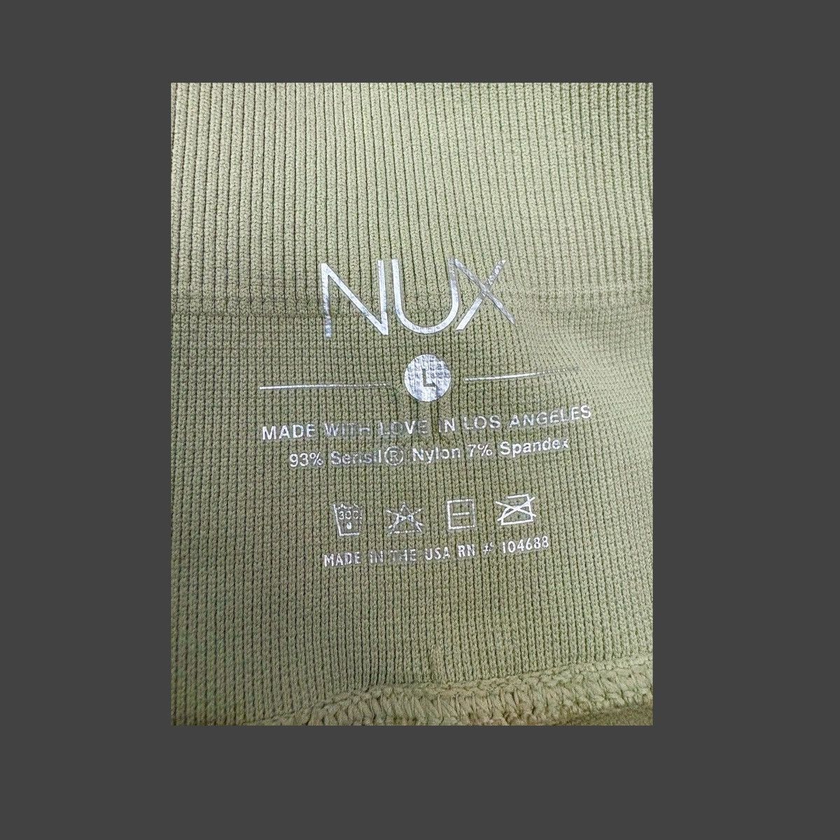 Other NUX Women’s High Waisted Compression Green Leggins Sz M-L Size 32" / US 10 / IT 46 - 15 Thumbnail