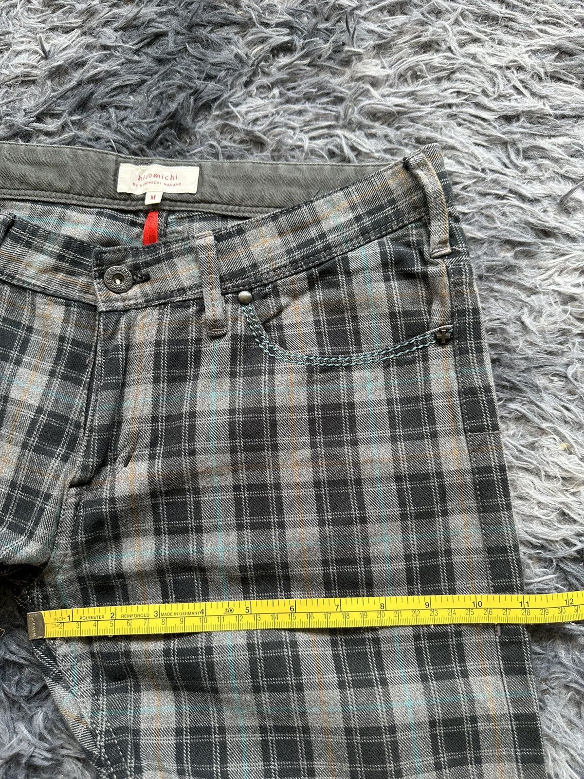 Japanese Brand 2000's Hiromichi by Hiromichi Nakano plaid pant Size US 31 - 14 Thumbnail