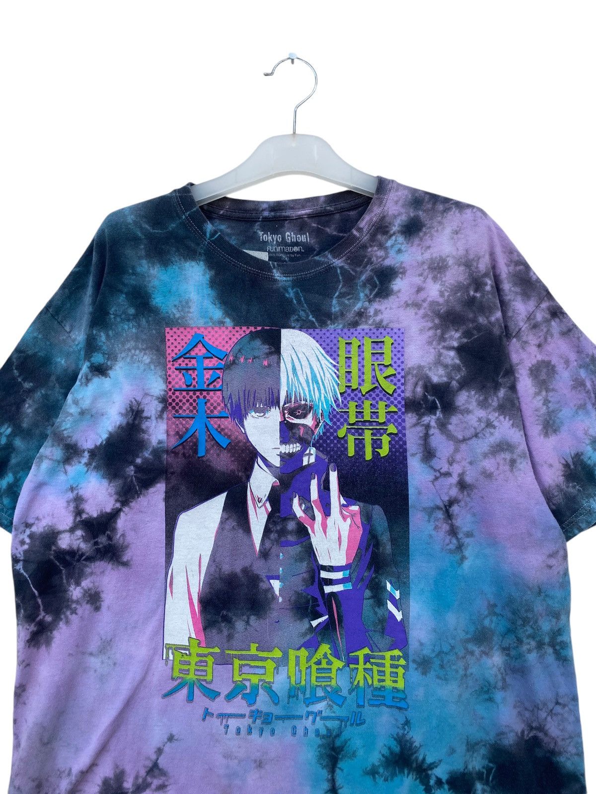 Anime Tokyo Ghoul Tie Dye Anime Manga Tees Size US L / EU 52-54 / 3 - 4 Thumbnail