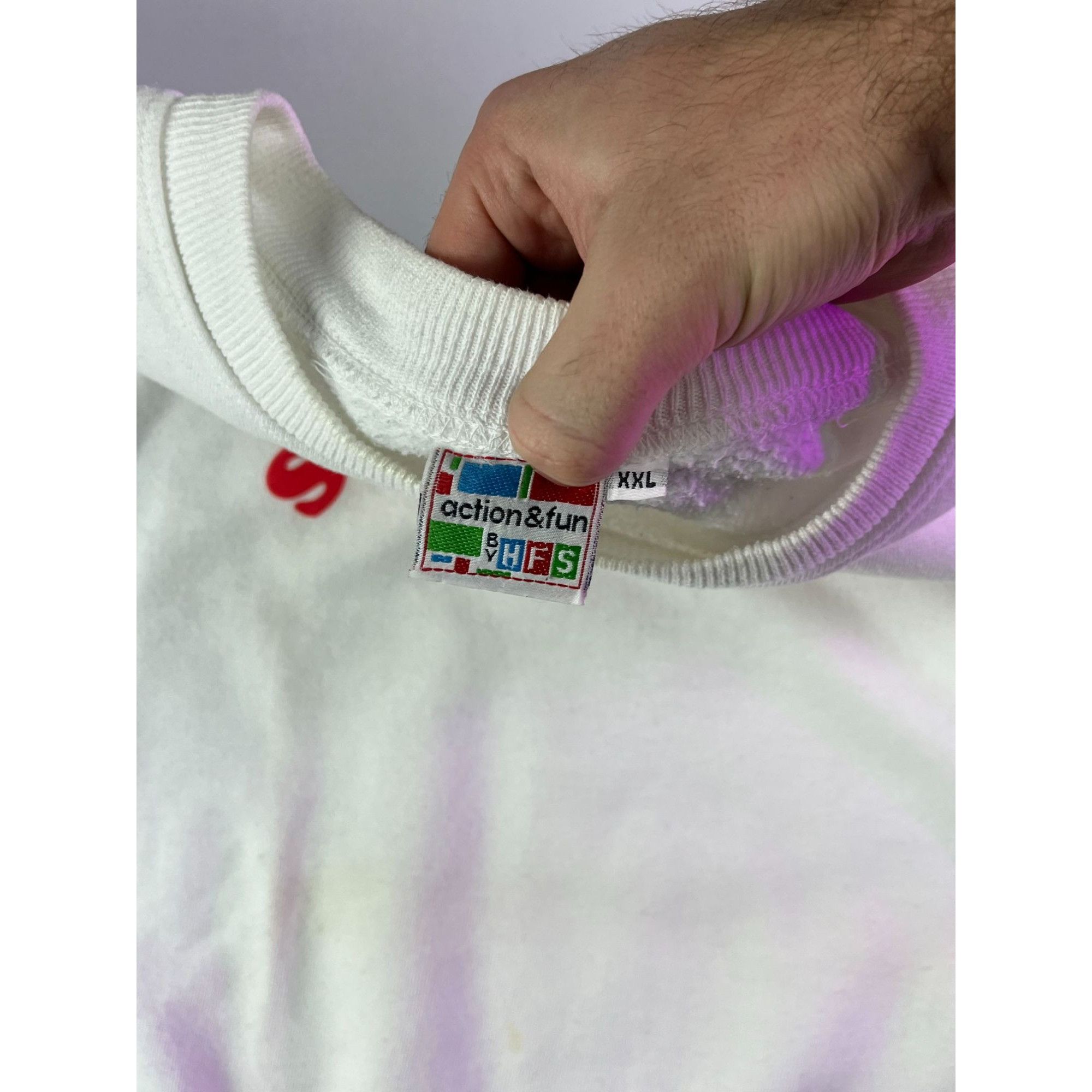 Vintage Oversized Vintahe White Playboy Sweatshirt Size US XXL / EU 58 / 5 - 5 Thumbnail