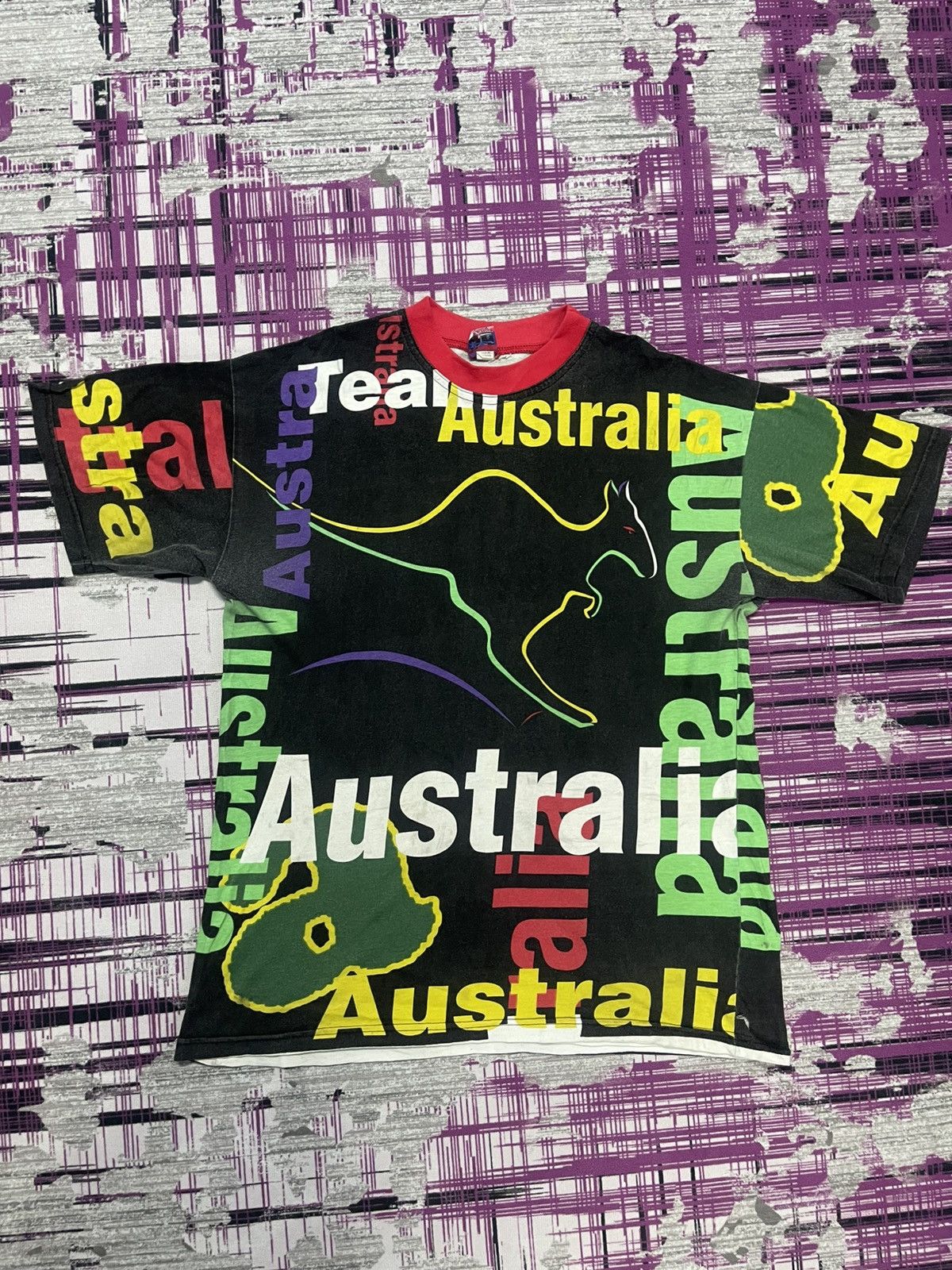 Vintage VINTAGE TEAM AUSTRALIA SPELL OUT VERY RARE Size US XL / EU 56 / 4 - 1 Thumbnail