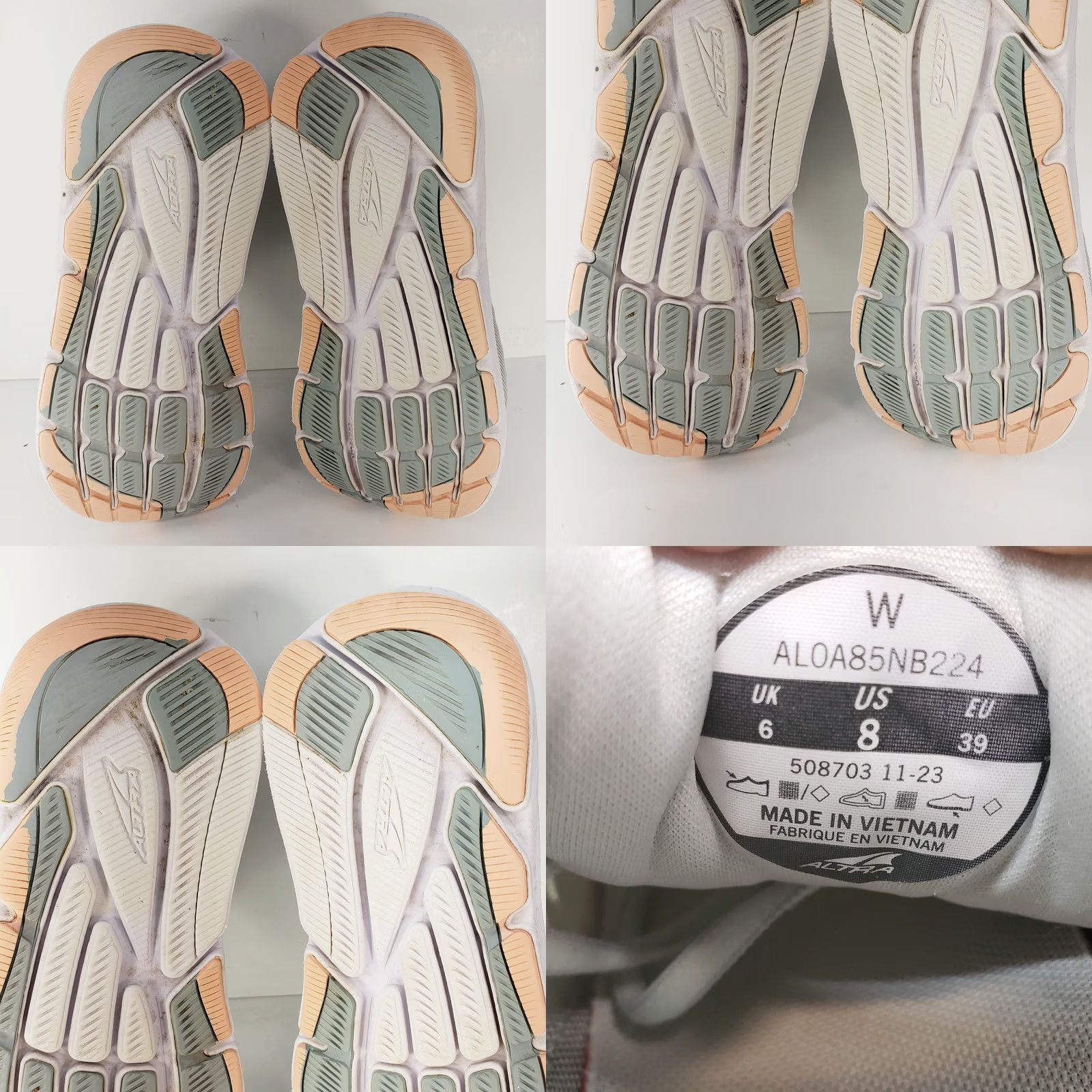 Altra Altra VIA Olympus 2 Gray Peach Road Running Trainers Innerflex Womens 8 Shoes Sneaker Athletic Casual Size US 8 / IT 38 - 9 Thumbnail