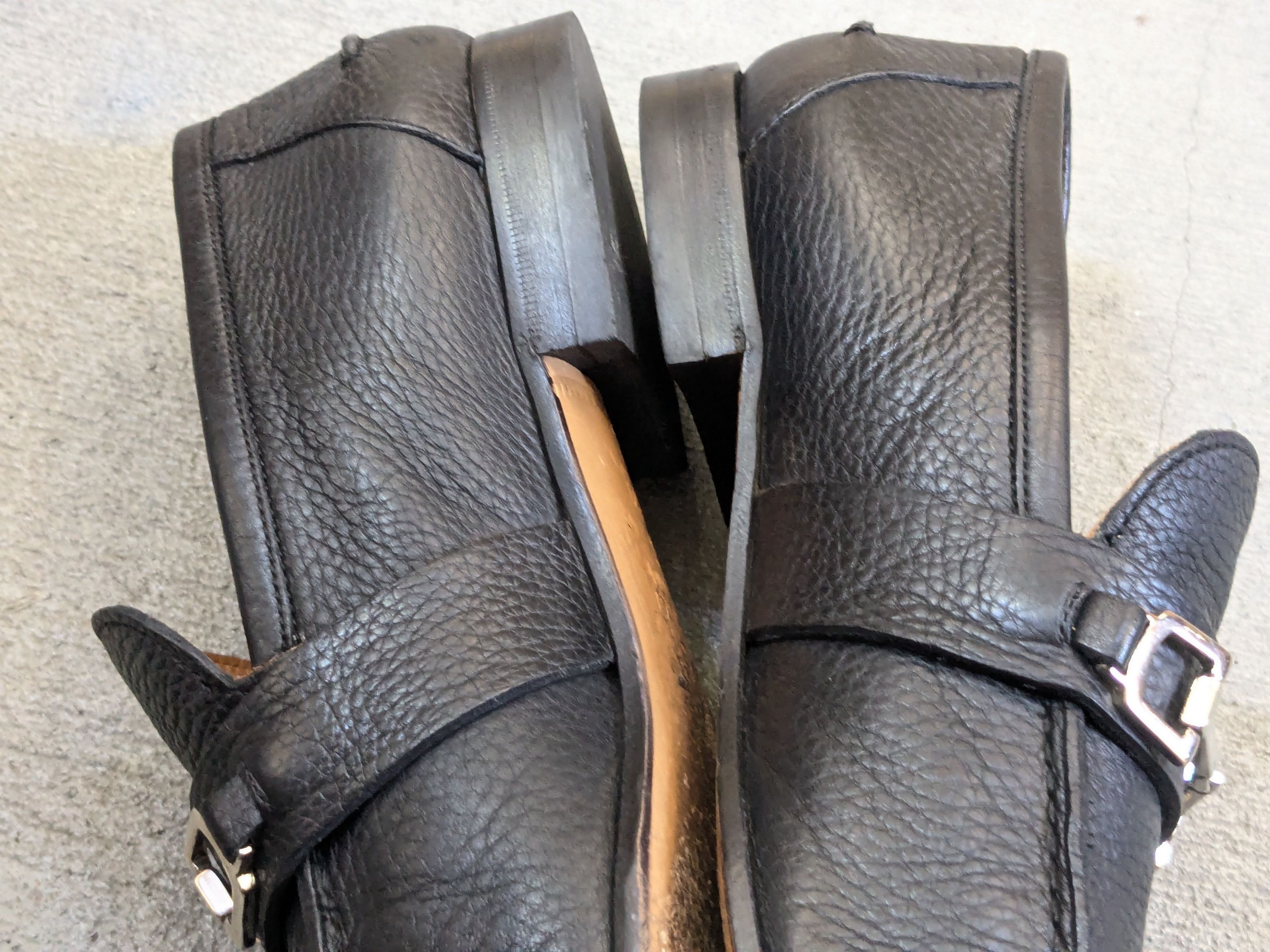 Gucci × Vintage Gucci Horsebit Loafers Black 10 Slip Ons Snaffle Leather Size US 10 / EU 43 - 9 Thumbnail