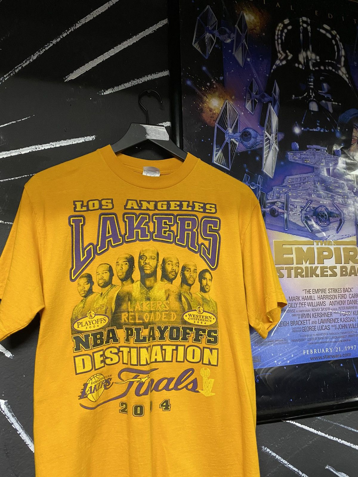 NBA Vintage 00’ Lakers Roster Team Kobe Tee Shirt Size US M / EU 48-50 / 2 - 6 Thumbnail