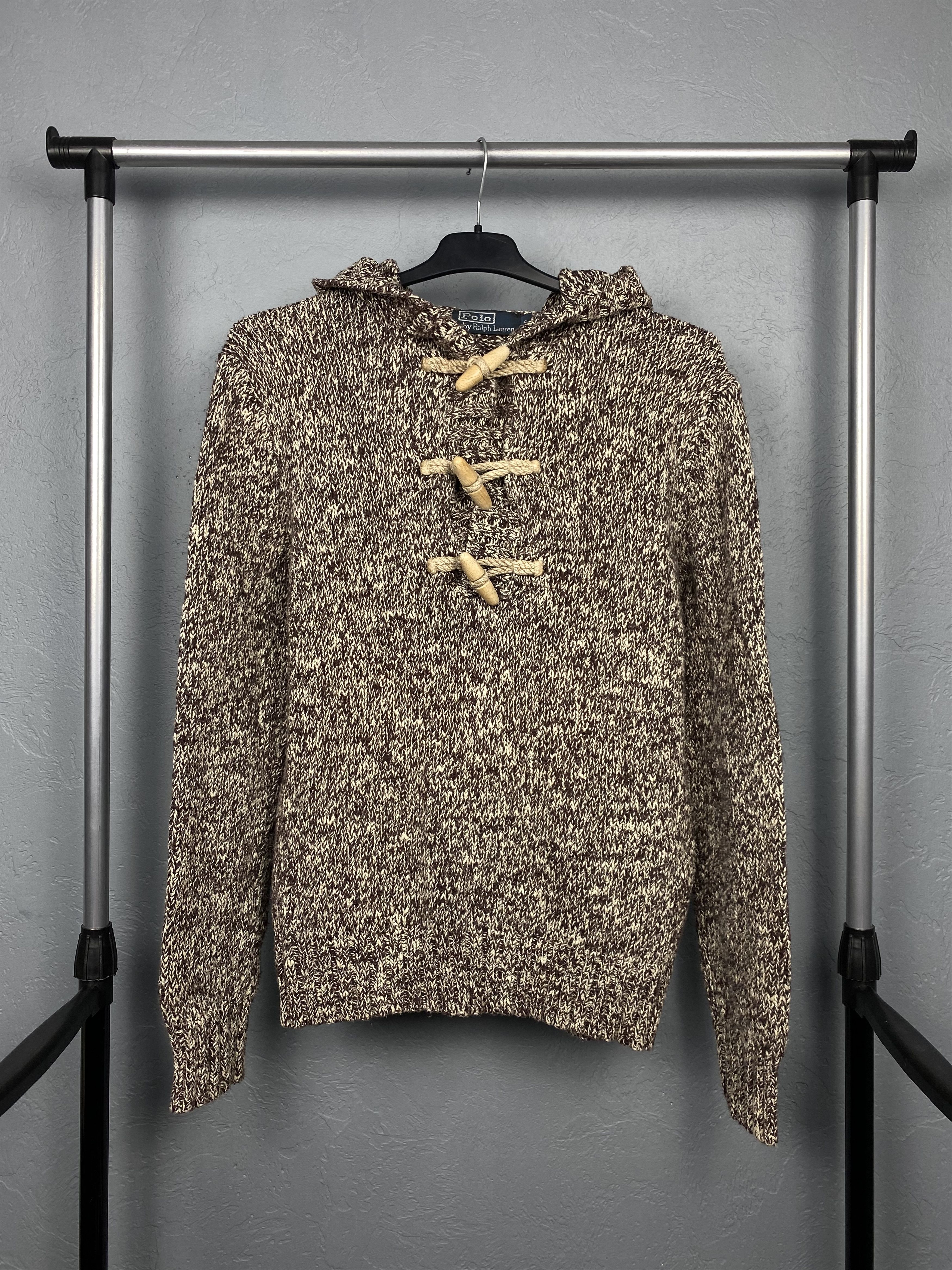 Polo Ralph Lauren Polo Ralph Lauren Vintage Knit Hoodie Y2K Size US S / EU 44-46 / 1 - 1 Thumbnail