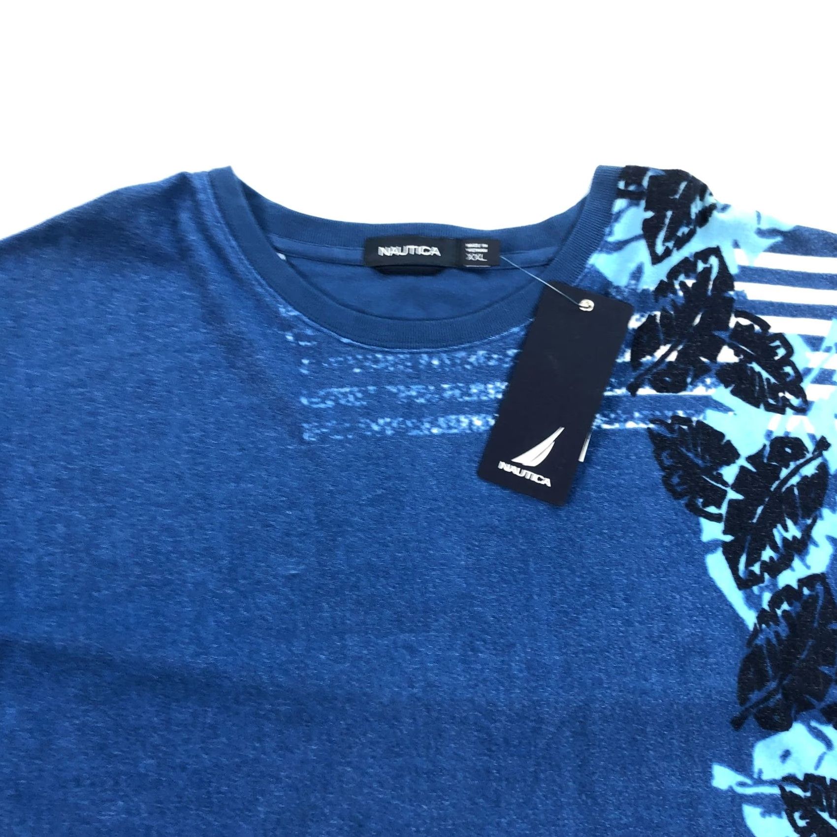 Nautica VINTAGE Nautica T-Shirt Mens 2XL Short Sleeve Tee Blue XXL Shirt Mens Blue Nautical Graphic Print 90s? Size US XXL / EU 58 / 5 - 2 Thumbnail