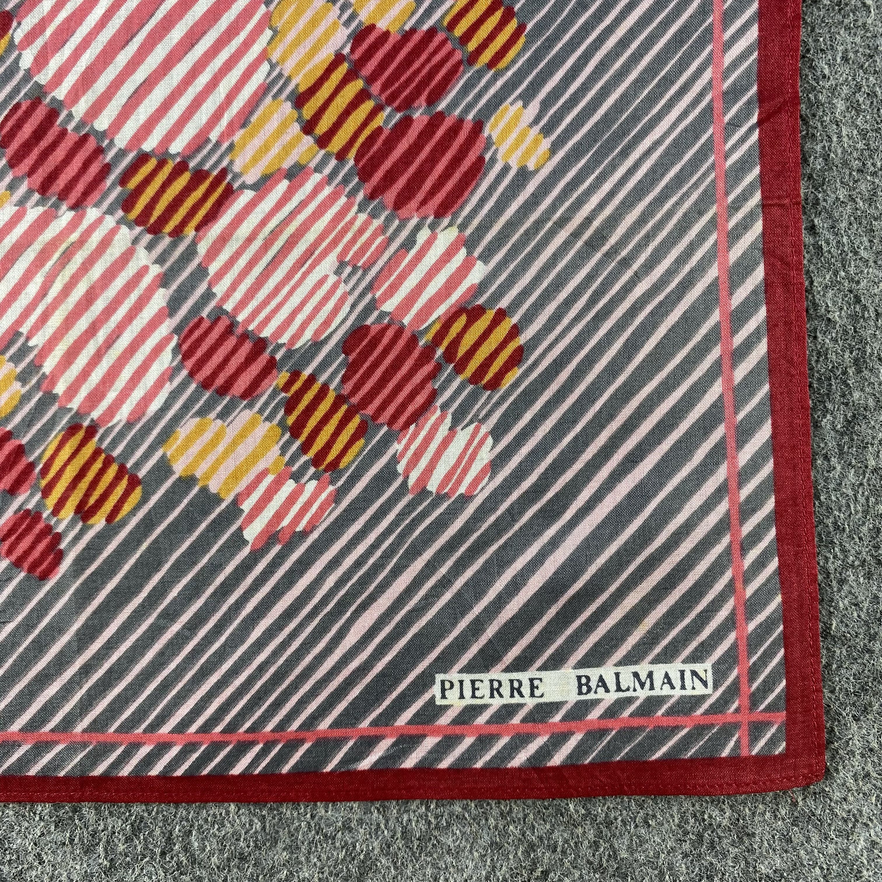 Pierre Balmain × Vintage Pierre Balmain Handkerchief/Neckerchief/Bandana HC645 Size ONE SIZE - 3 Thumbnail