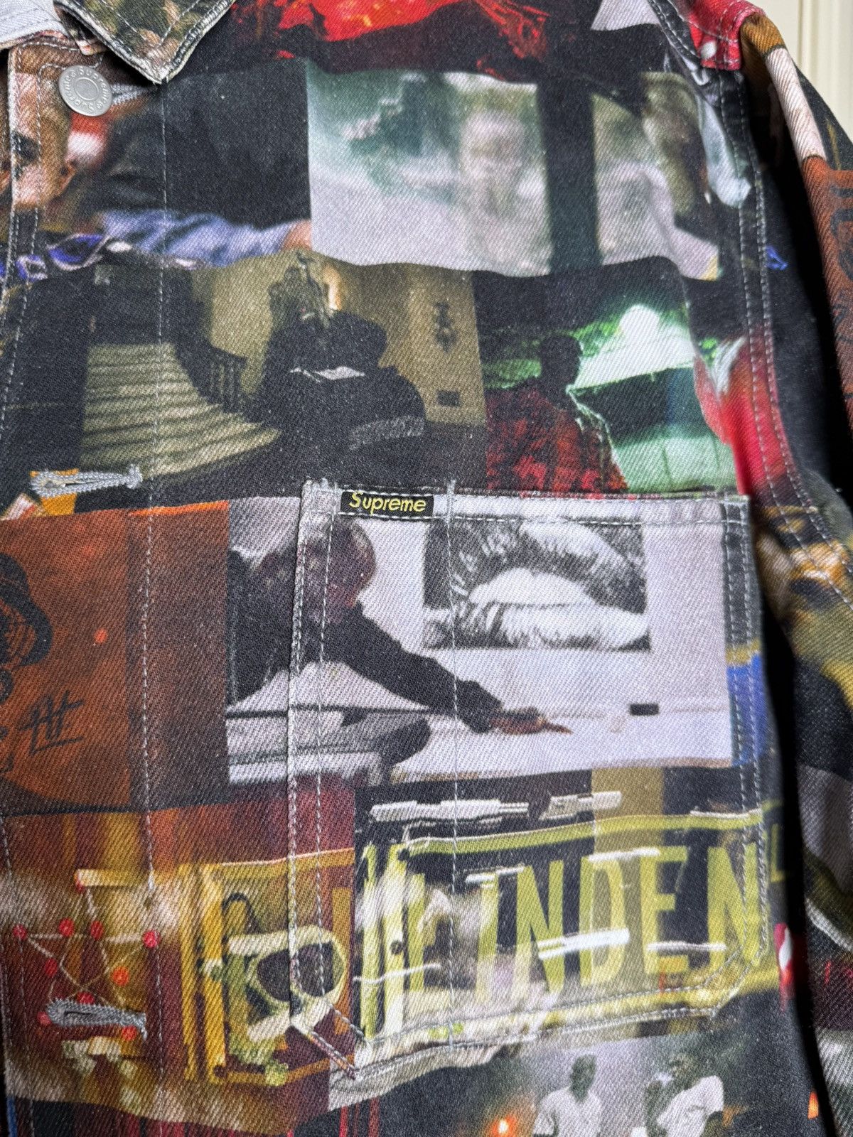 Supreme Supreme Nas and DMX collage denim chore coat Size US M / EU 48-50 / 2 - 6 Thumbnail