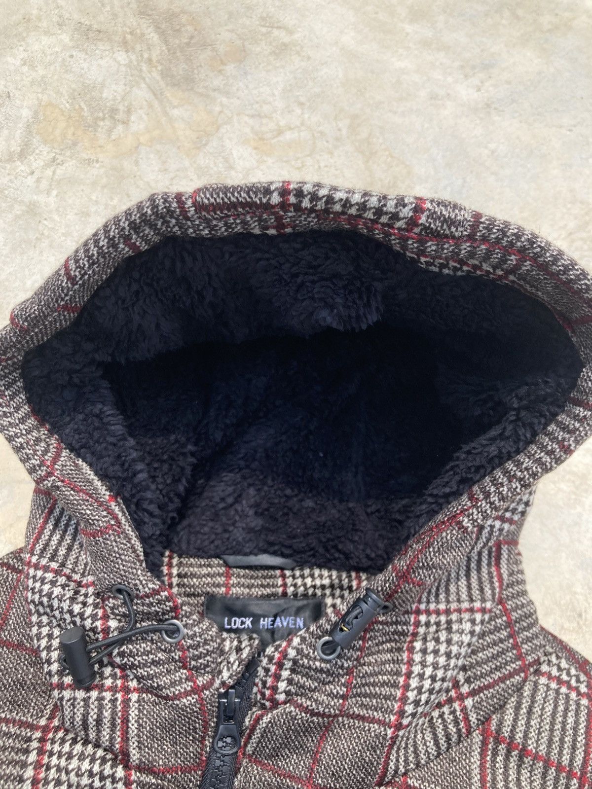 Japanese Brand Lock Heaven Plaid Fleece Lined Tartan Utility Jacket Size US L / EU 52-54 / 3 - 4 Thumbnail