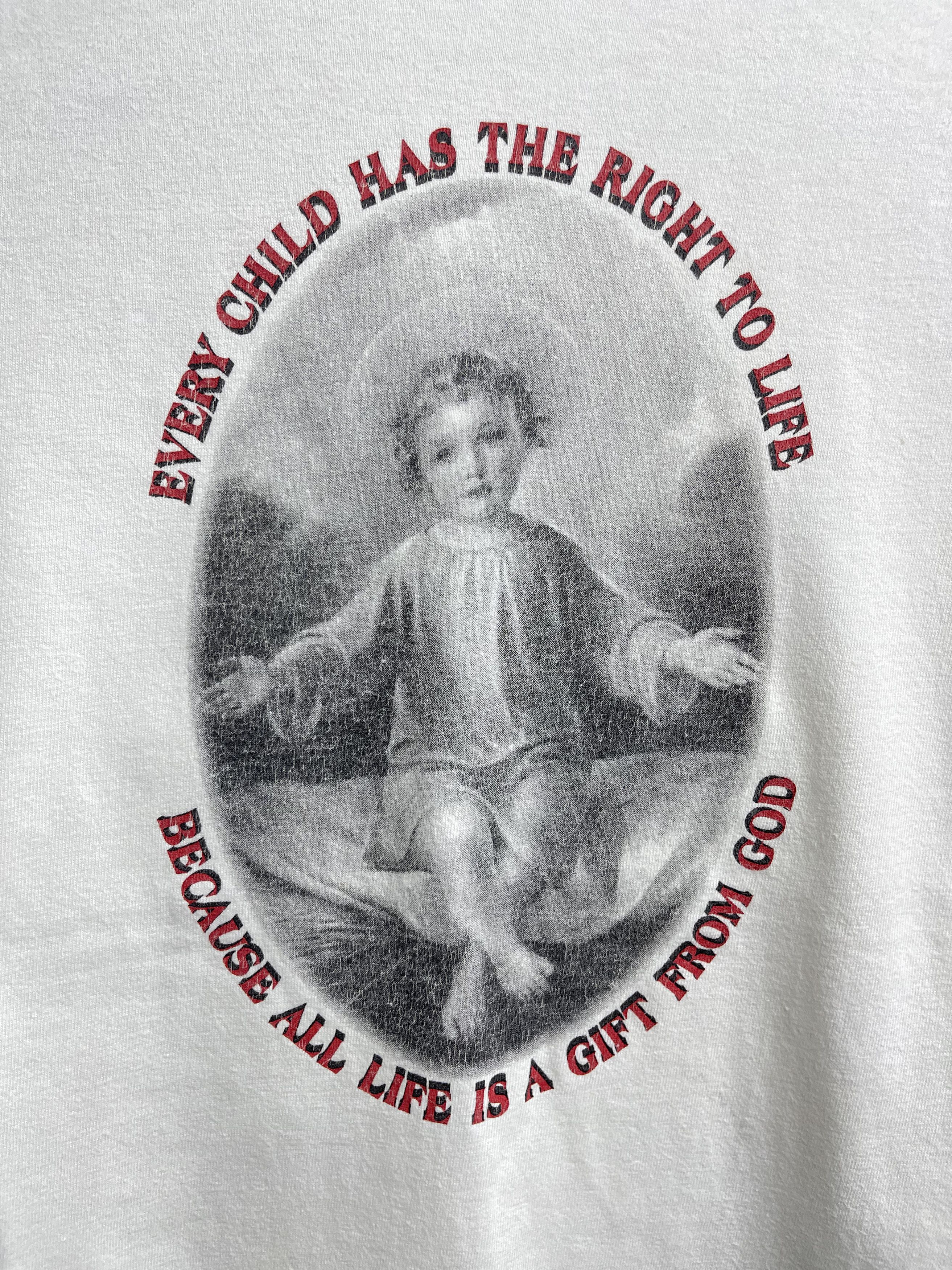 Vintage Vintage Evey Child Life Is Gift From God Tee L Size US L / EU 52-54 / 3 - 2 Thumbnail