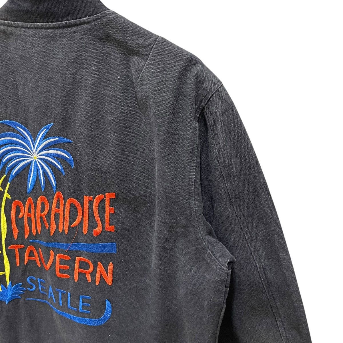 Vintage Seatle Paradise Tavern Duck Canvas Bomber Jacket Size US M / EU 48-50 / 2 - 10 Thumbnail