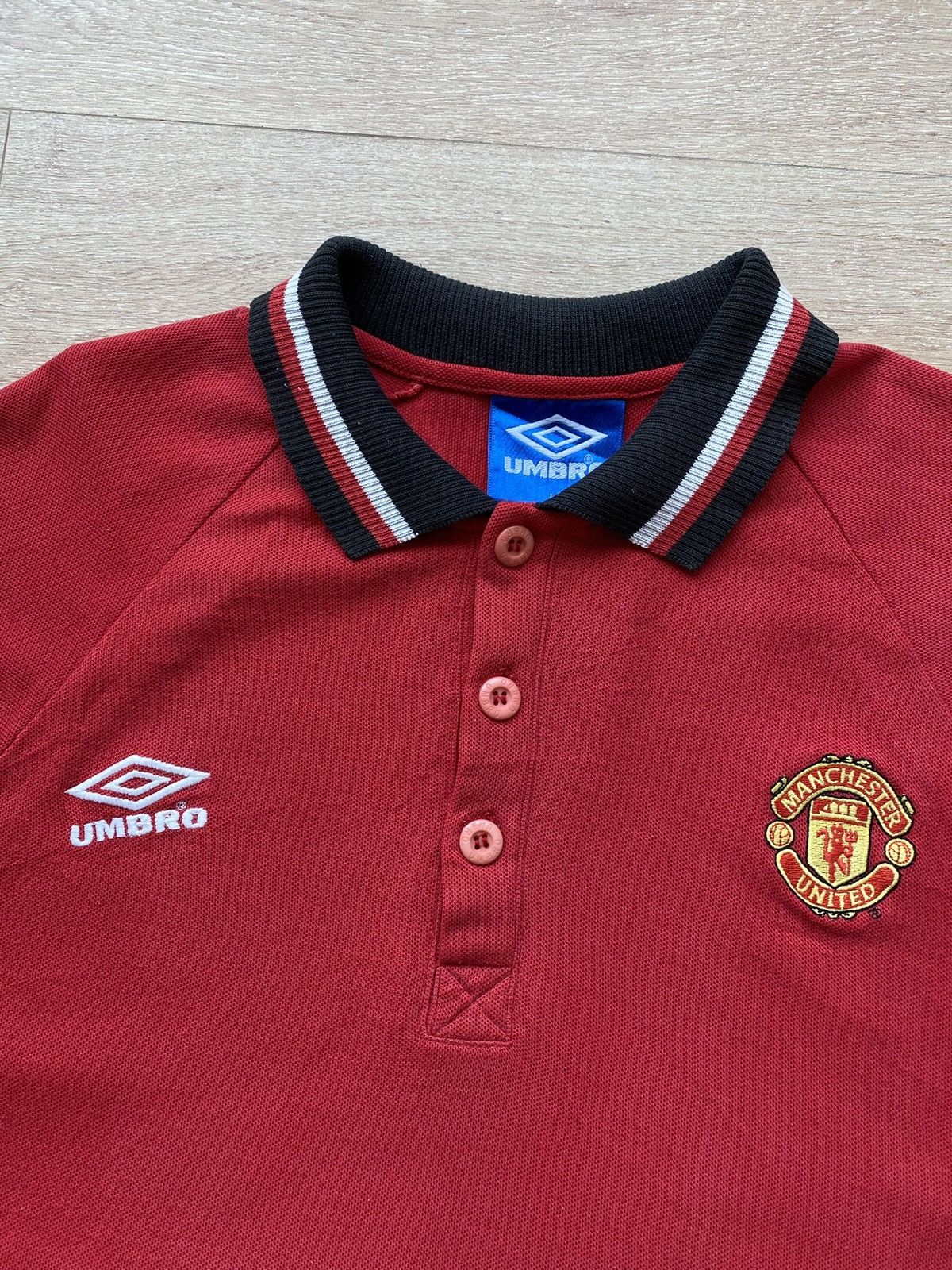 Umbro Rare 1997/98 Umbro Manchester United Polo Shirt🔥 Size US L / EU 52-54 / 3 - 2 Thumbnail