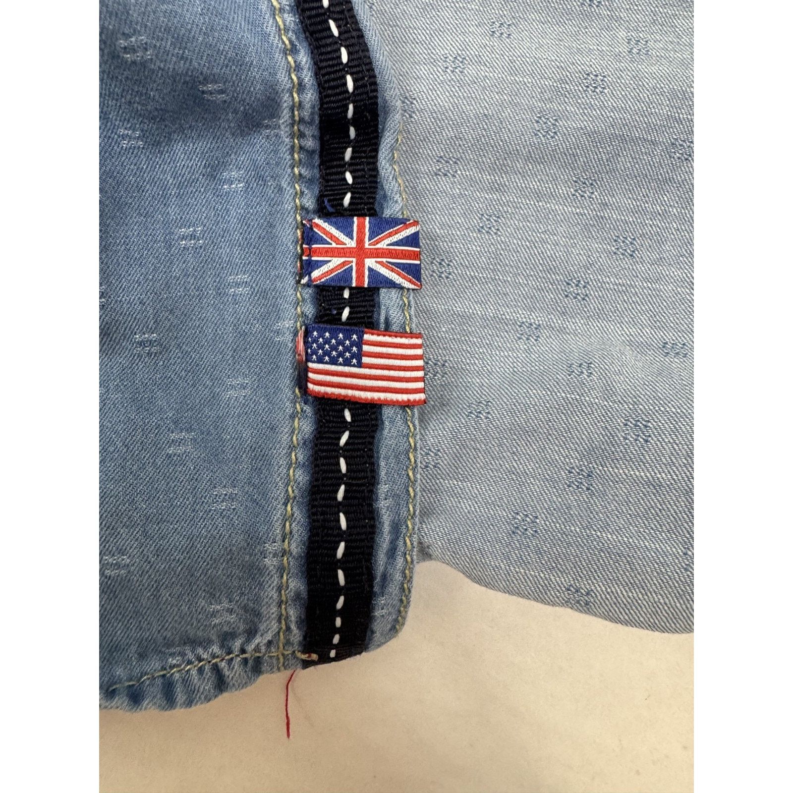 Other Vintage Y2K Across Pond Shirt British USA Flag Detail Med Size US M / EU 48-50 / 2 - 2 Thumbnail