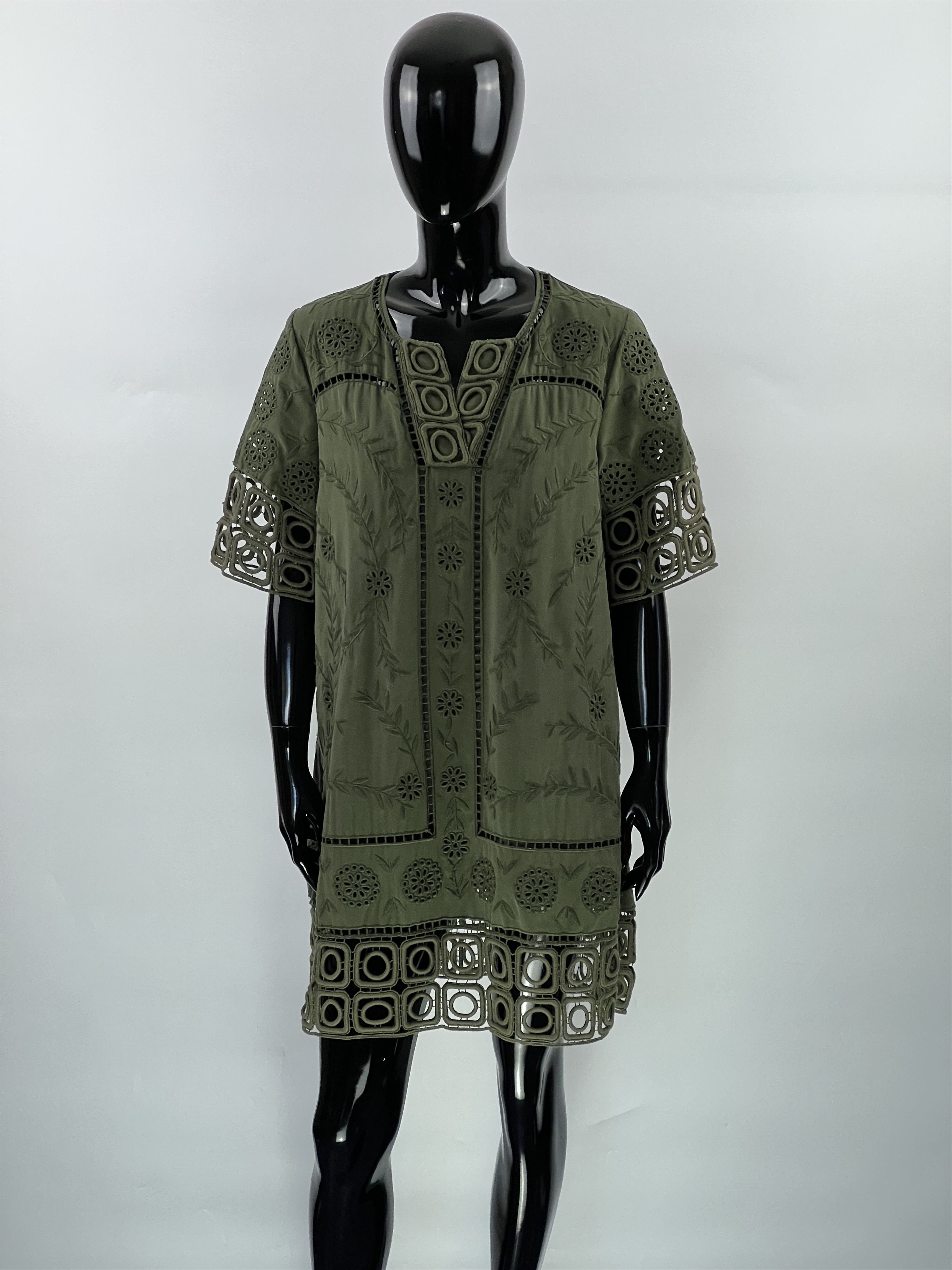 Sea New York Green Embroidered Lace Dress Size 2