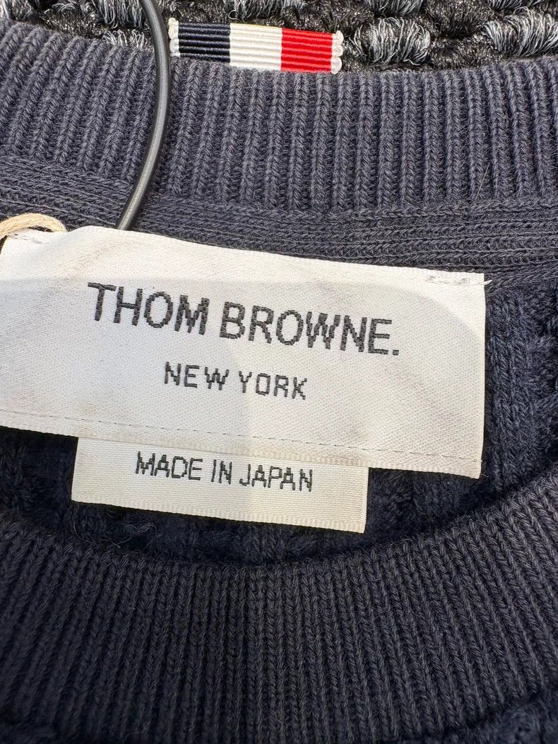 Thom Browne Thom Browne Round neck knit sweater Size US M / EU 48-50 / 2 - 5 Thumbnail