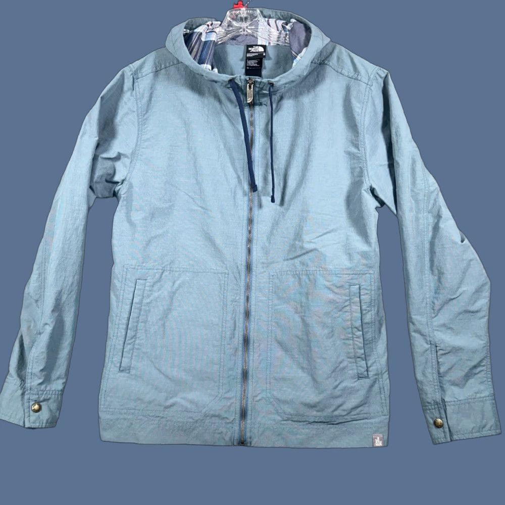 The North Face The North Face Mens Jacket Hooded Full Zip Gray M Pockets Outdoor Hiking Outdoors Size US M / EU 48-50 / 2 - 1 Thumbnail