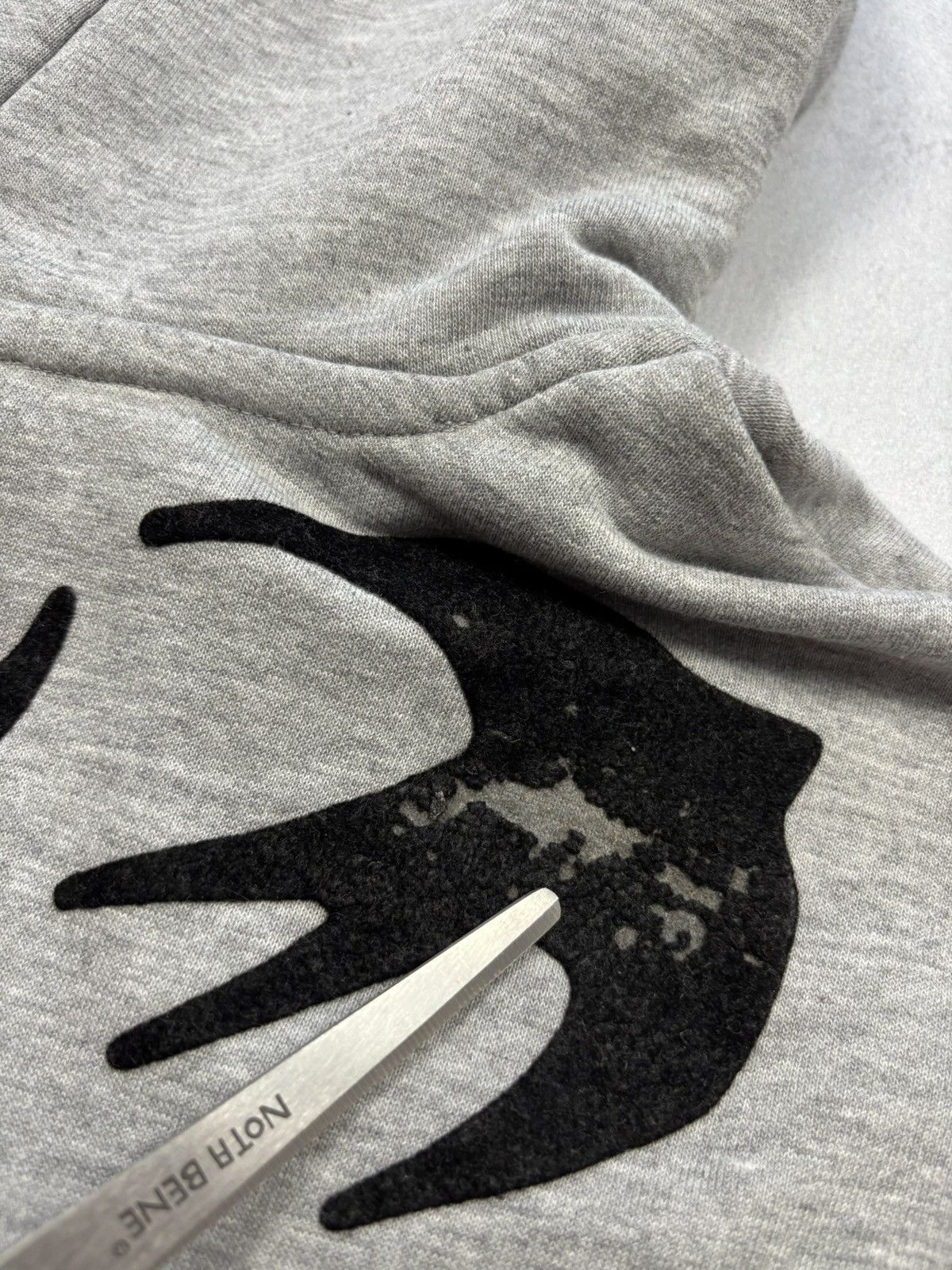 Alexander McQueen Alexander McQueen Velvet Felt Swallow Hoodie McQ Size US M / EU 48-50 / 2 - 18 Thumbnail