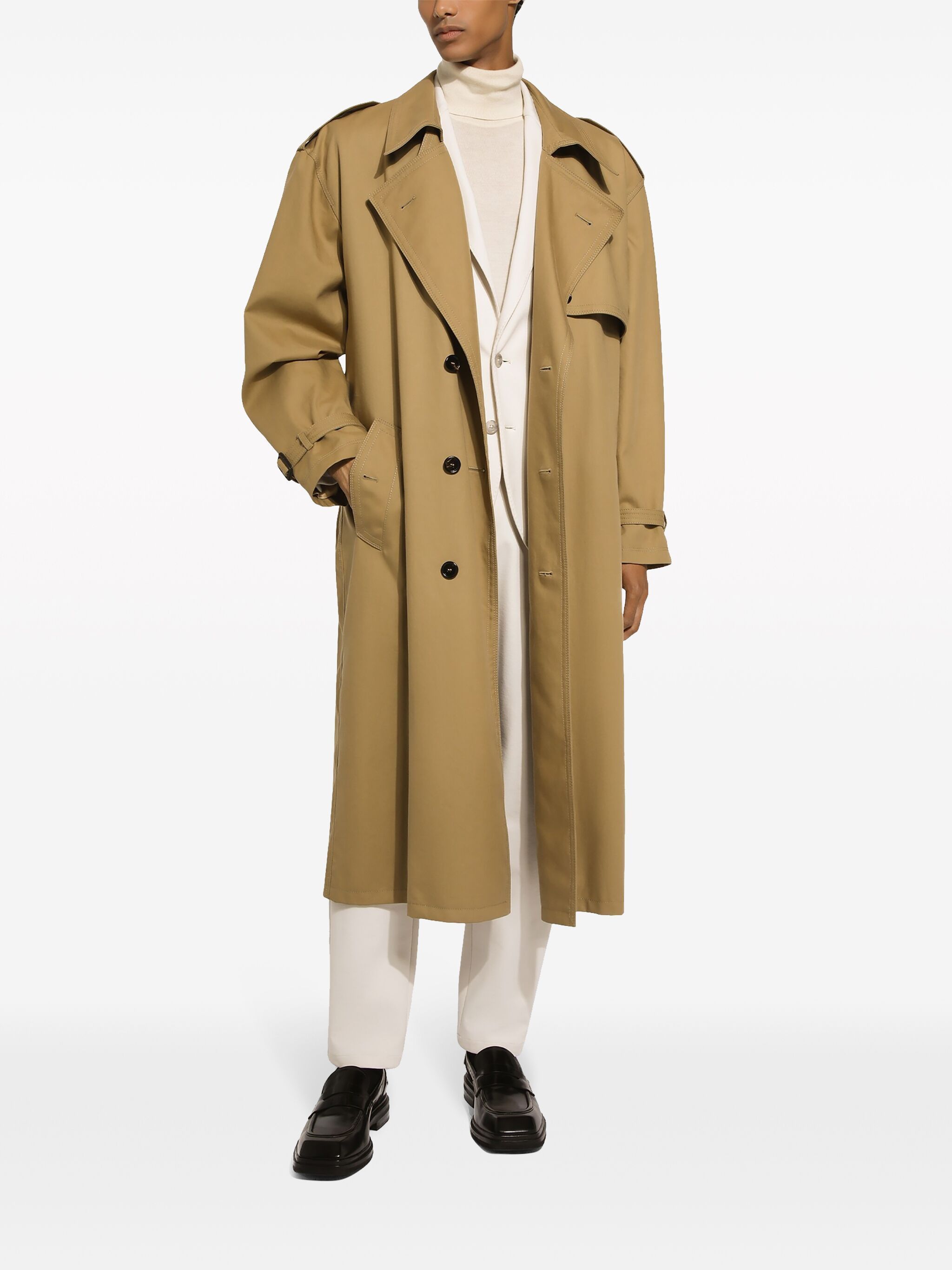 Saint Laurent Paris o1tp1o0125 Coat in Brown Size XXS / US 00 / IT 34 - 2 Thumbnail